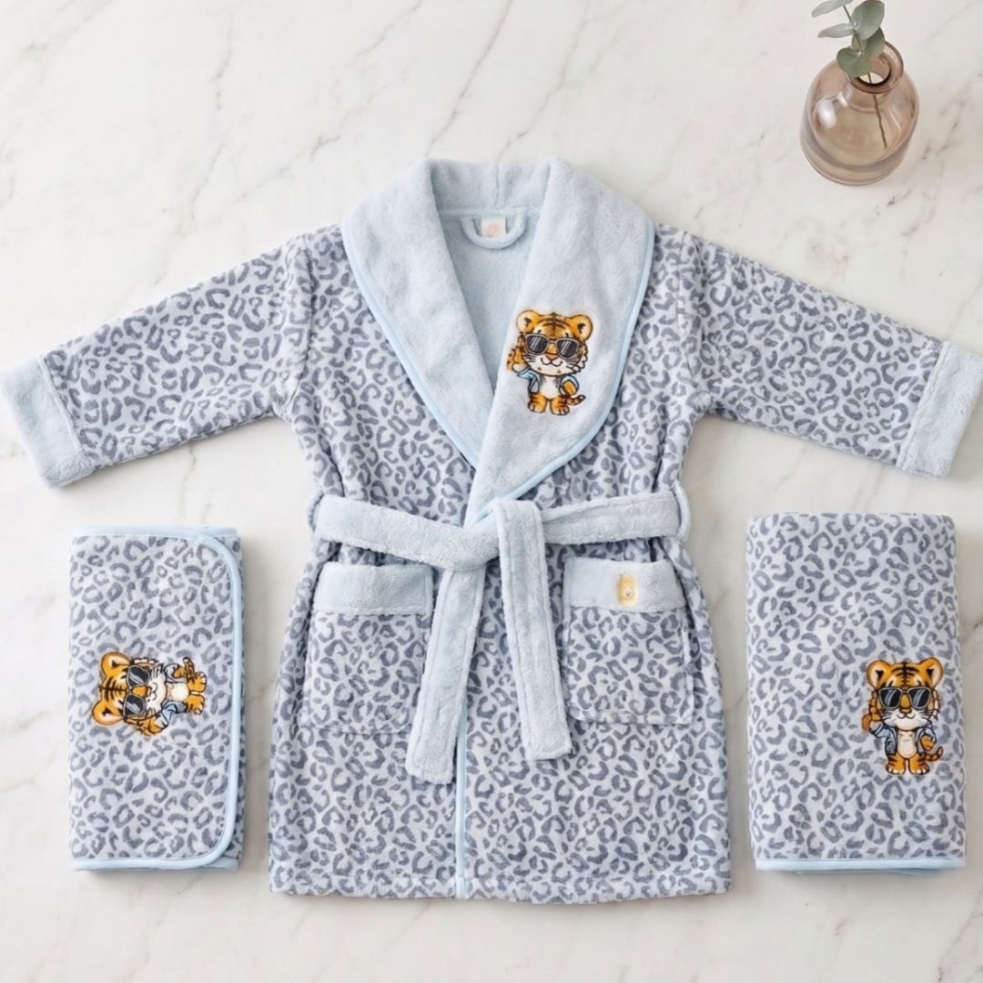 Tiny Hug Kids Bathrobe 3 Pcs Set