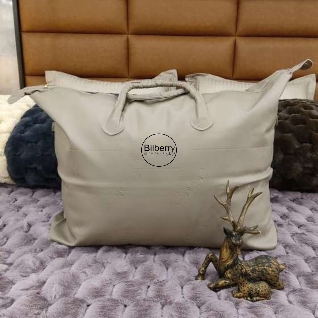 3-in-1 Hexagon Rabbit Fur Blanket Cum Duvet Cover Cum Quilt