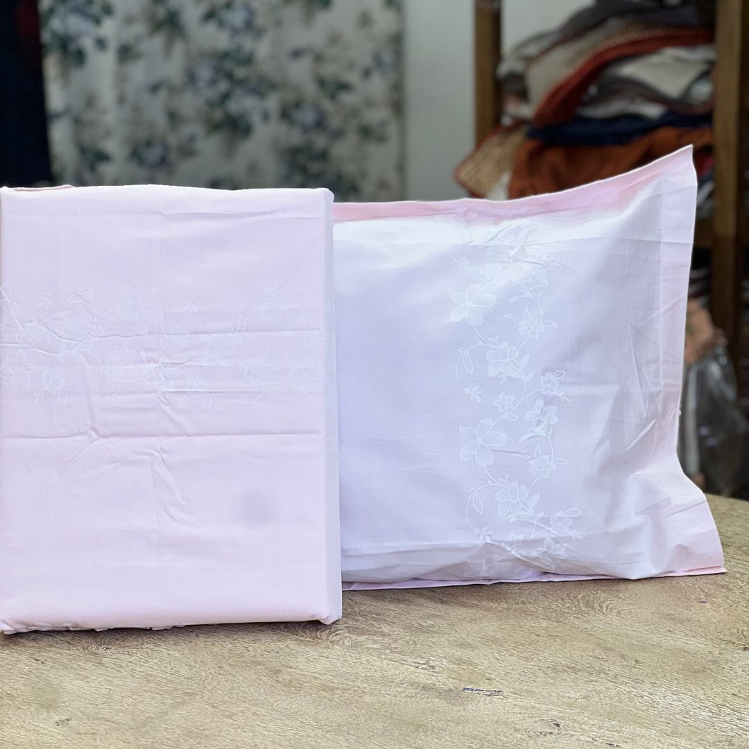 Fine Cotton 350 TC Premium Modern King Size Bedsheet
