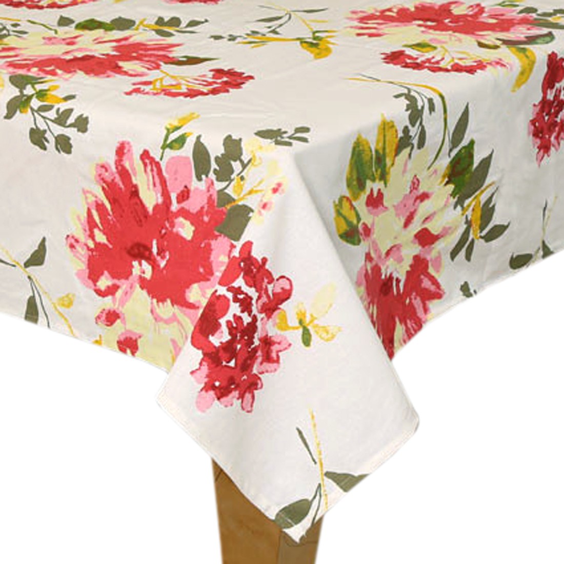  BILBERRY Furnishing Floral 6 Seater Table Cover (Multicolor, Cotton)