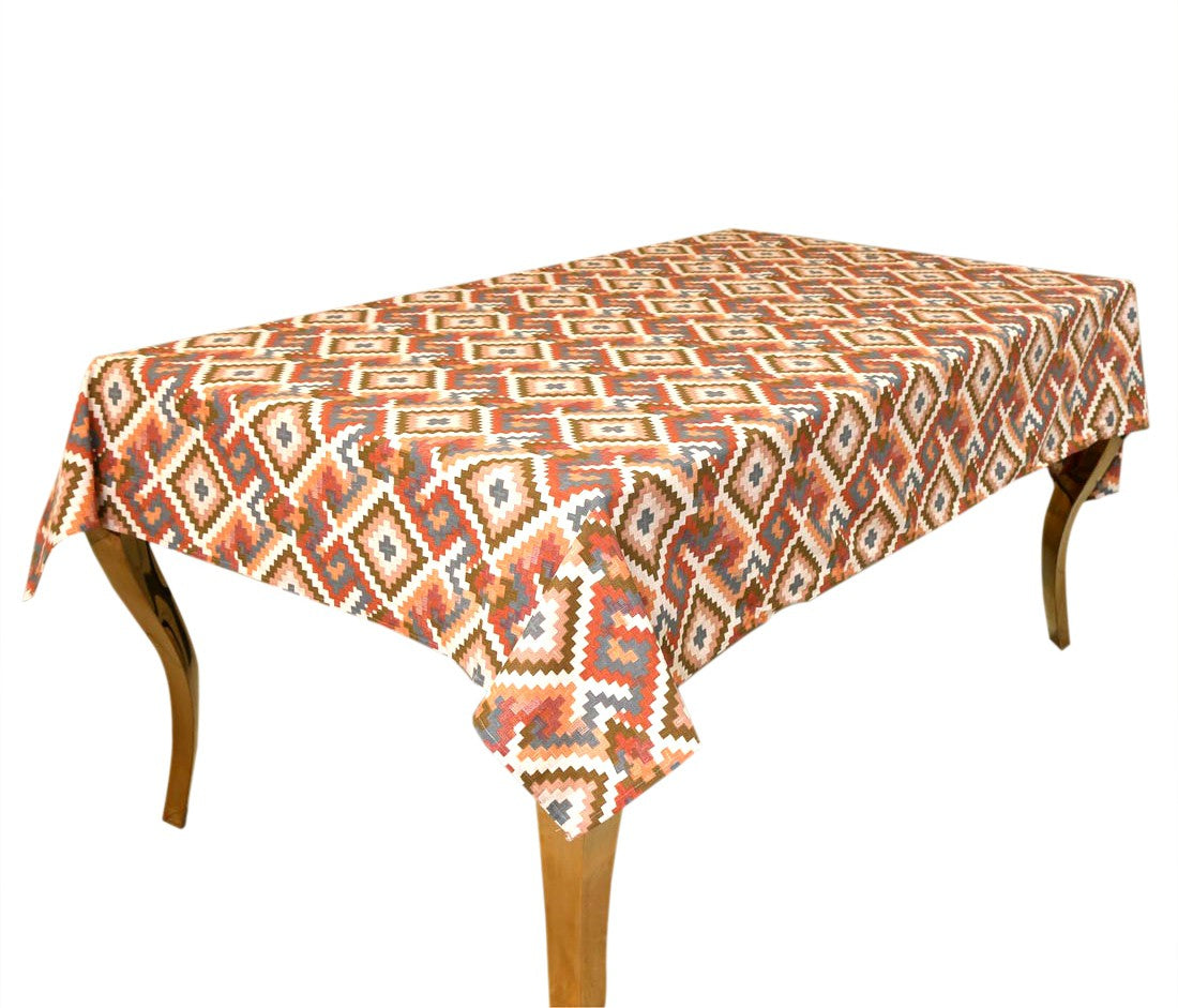 BILBERRY Furnishing By Preeti Grover Floral 6 Seater Table Cover (Multicolor, Cotton)