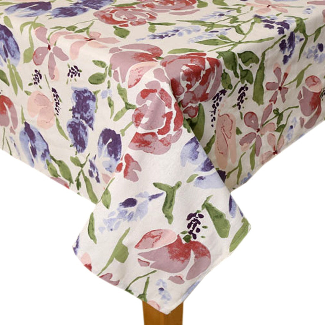  BILBERRY Furnishing Floral 6 Seater Table Cover (Multicolor, Cotton)