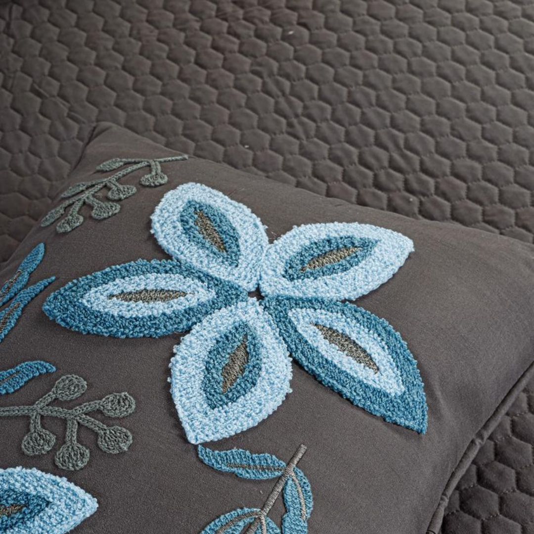 Handmade Quilted Embroidery Bedcover Set