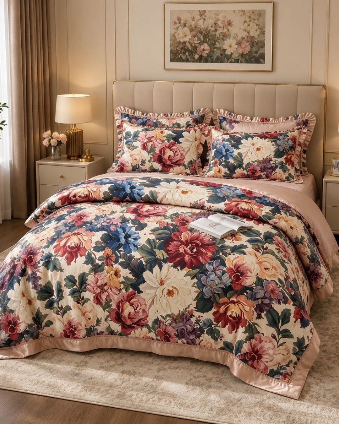 Furry & Super Soft Designer Bedsheet Set – King Size