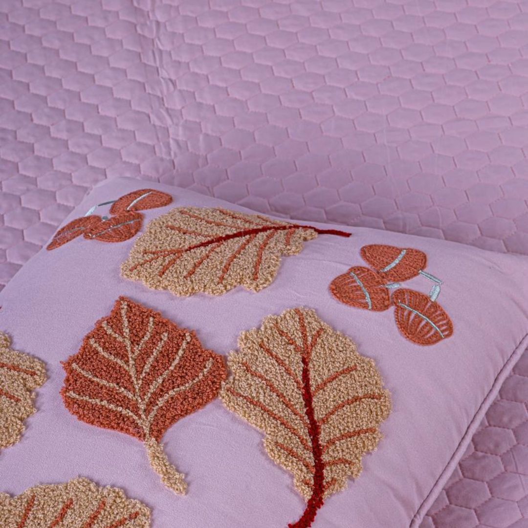 Handmade Quilted Embroidery Bedcover Set
