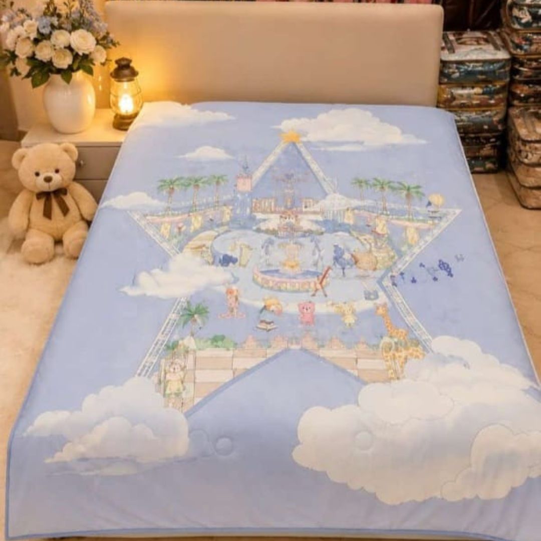 Kids Cartoon Print AC Comforter