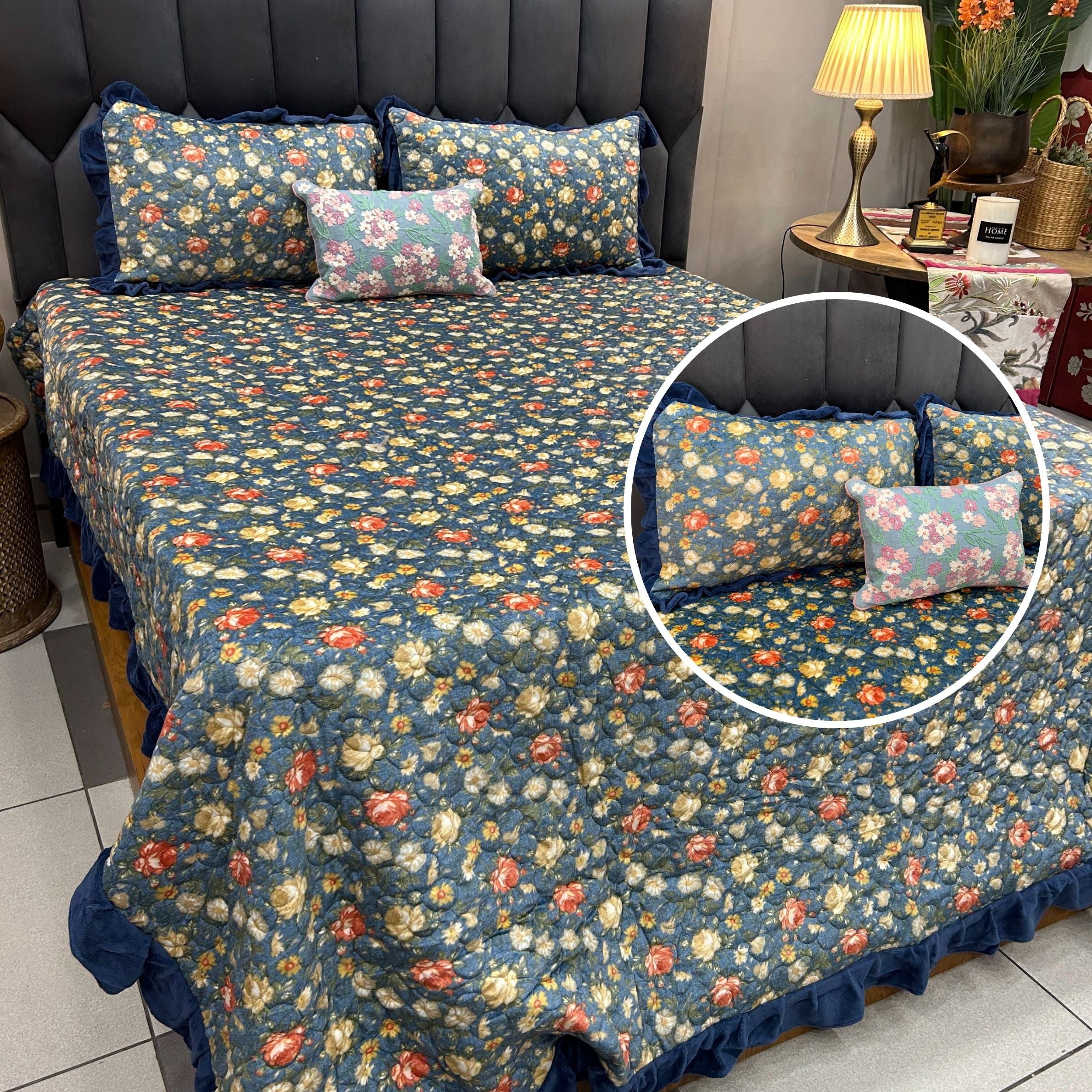 Retro Vintage Floral Warm Bedcovers
