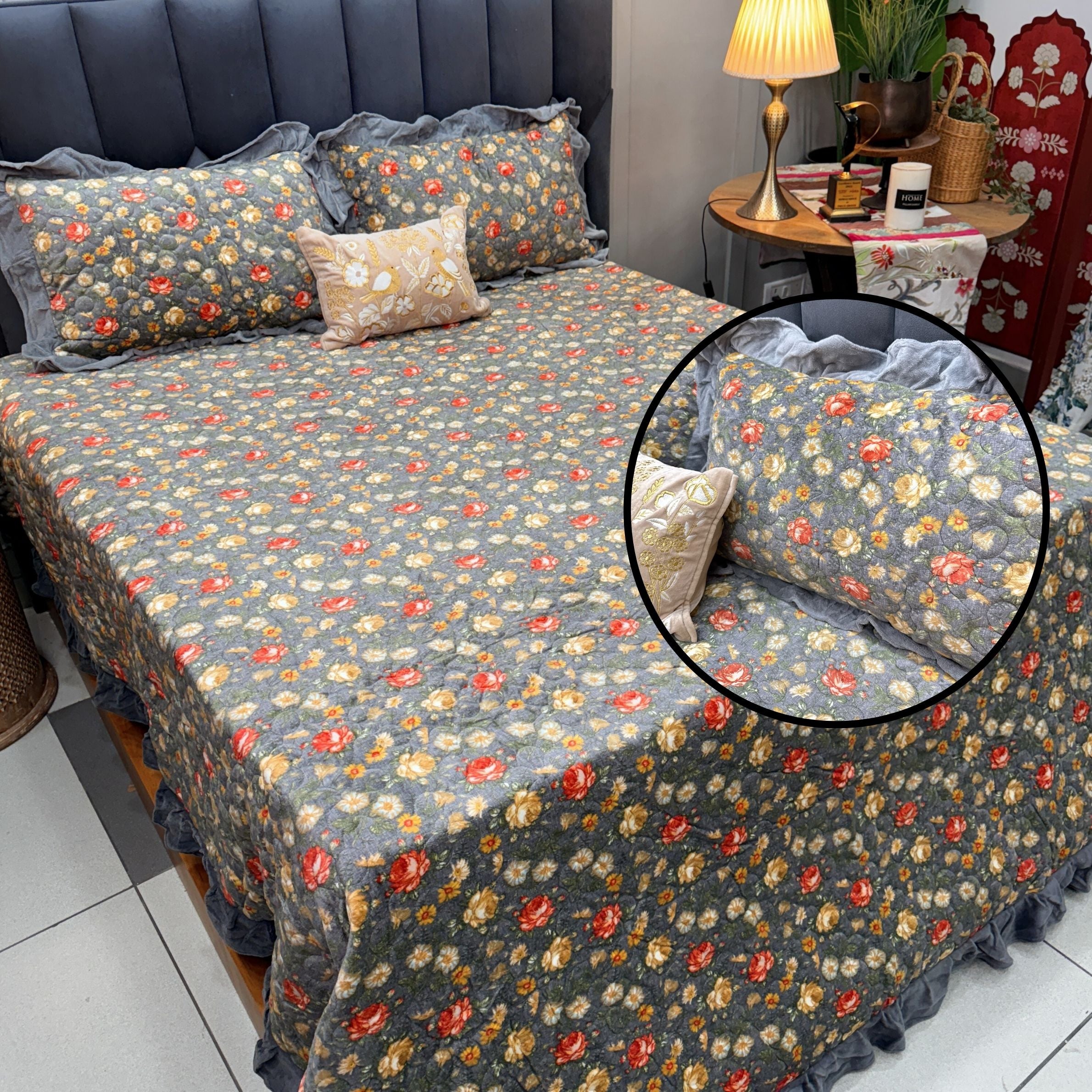 Retro Vintage Floral Warm Bedcovers