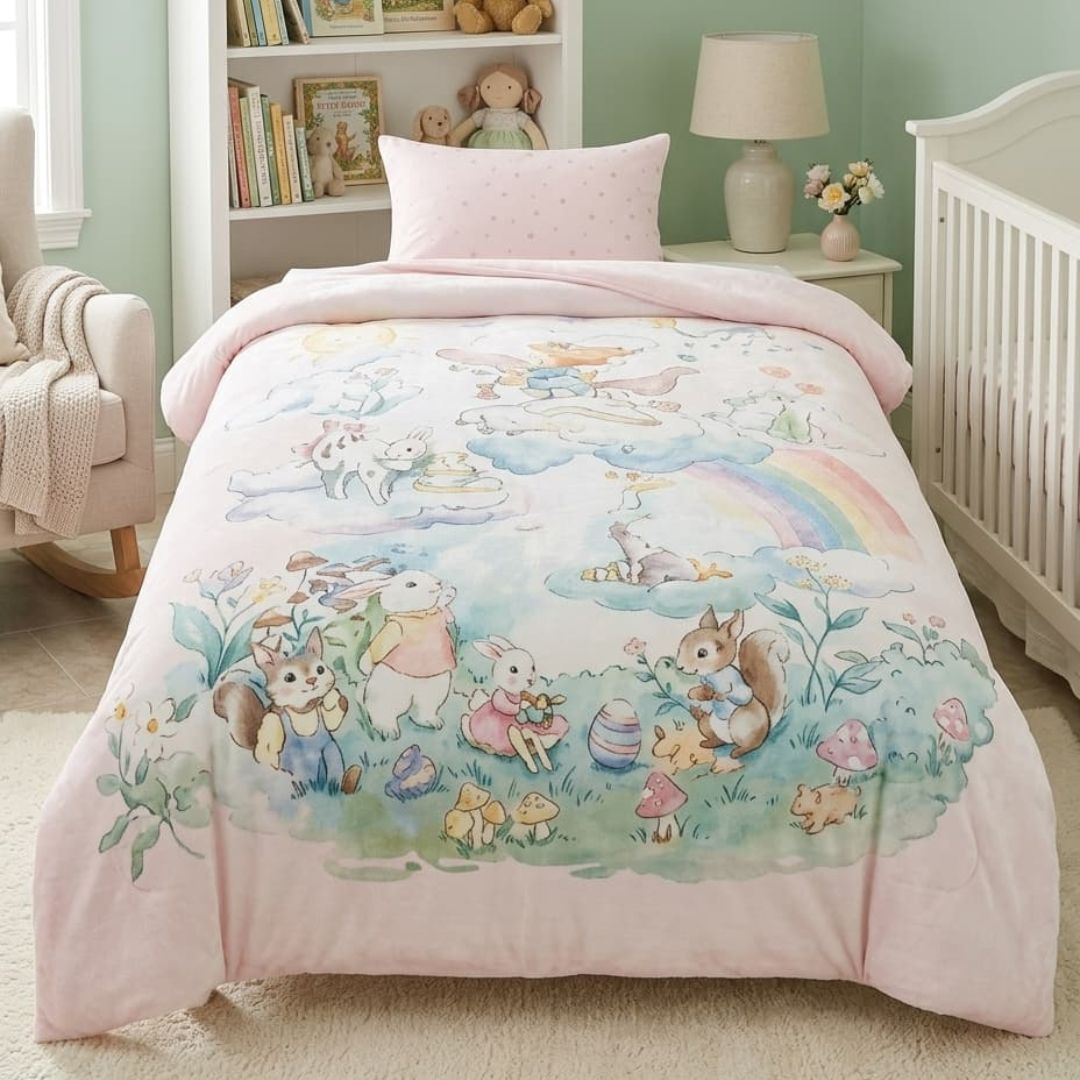 Kids Cartoon Print AC Comforter