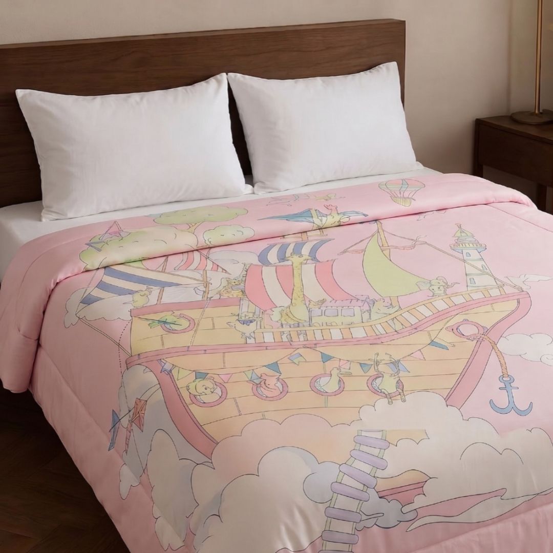 Kids Cartoon Print AC Comforter