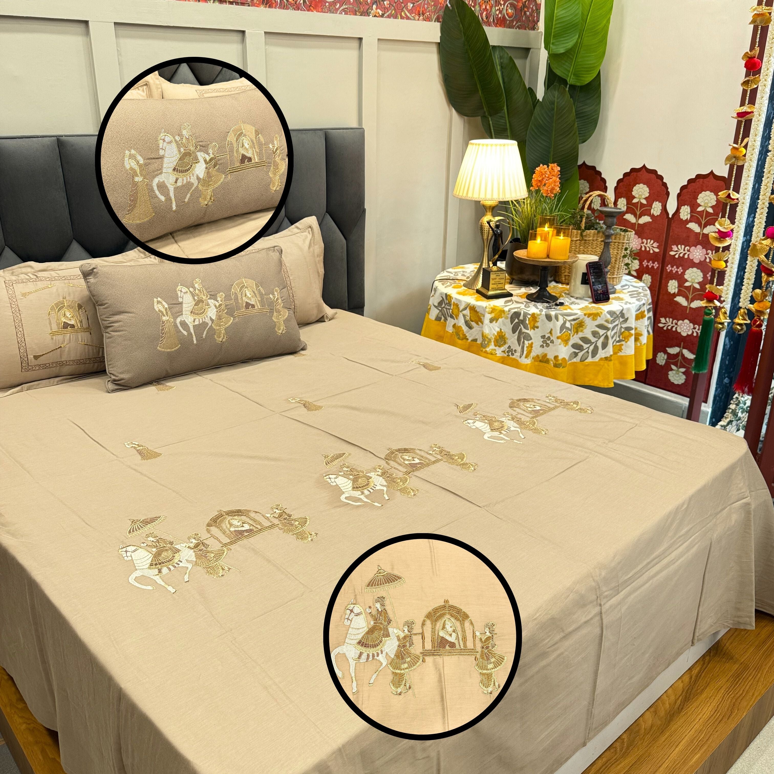 Indian Traditional Wedding Bed sheets