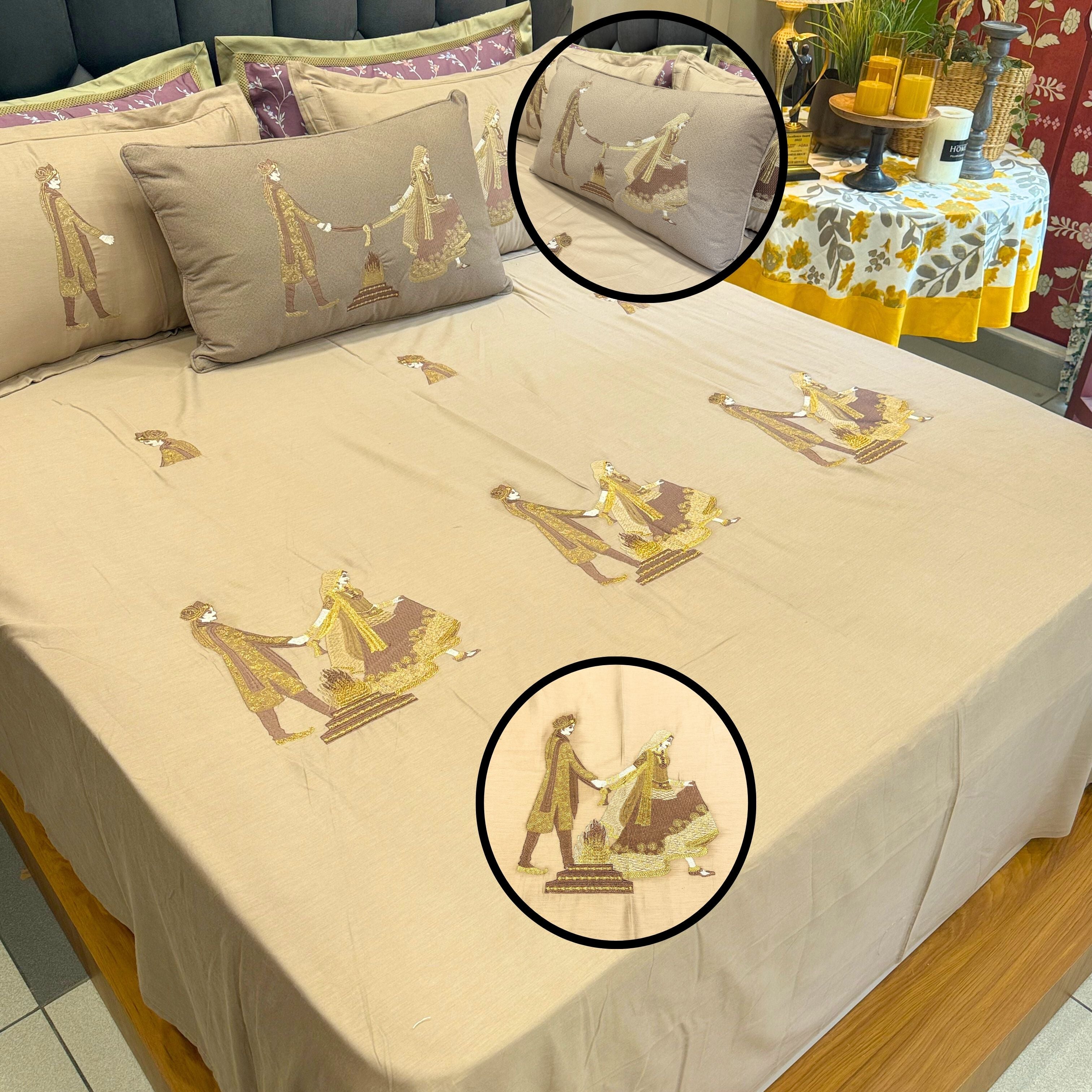 Indian Traditional Wedding Bed sheets