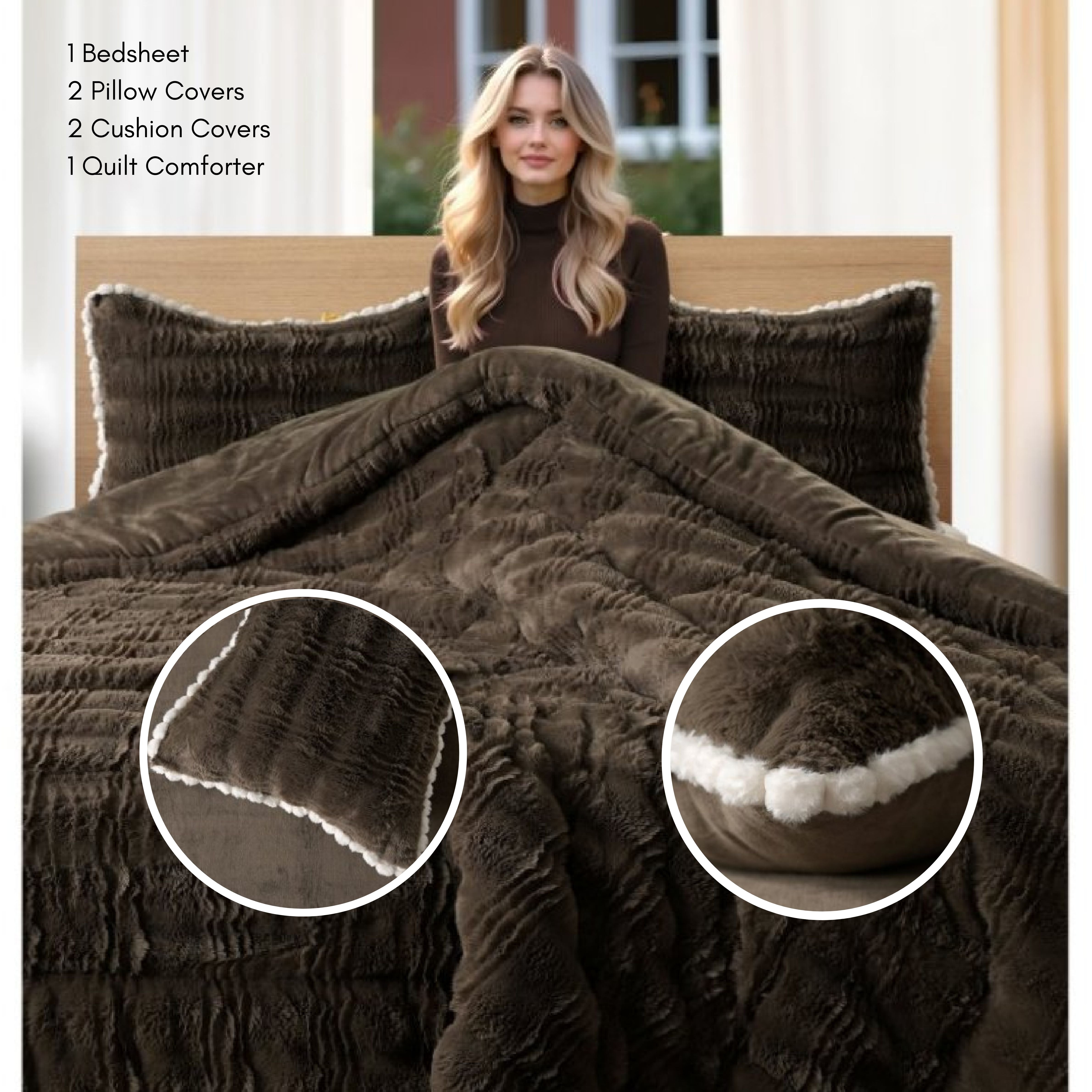 Marshmallow 6-Piece Winter Warm Bedding Set