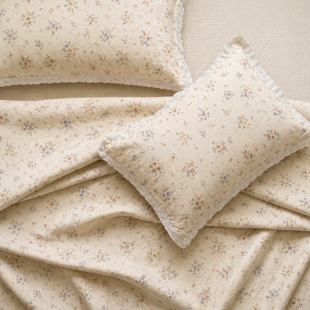 Linen Yarn Cottlin Bedsheet Set – Minimalist Elegance Meets Everyday Comfort
