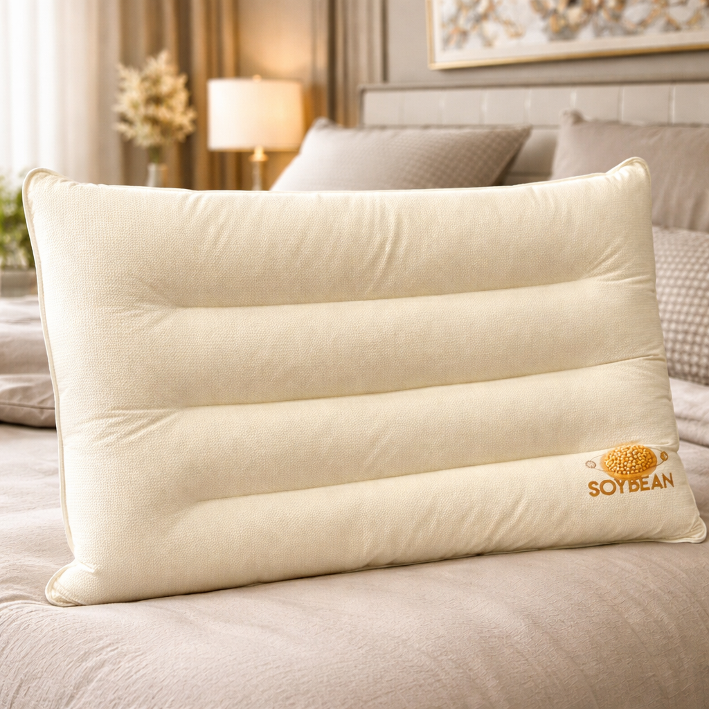 Soyabean Cervical Support Pillow - Advanced Orthopedic Neck Support with Organic Comfort