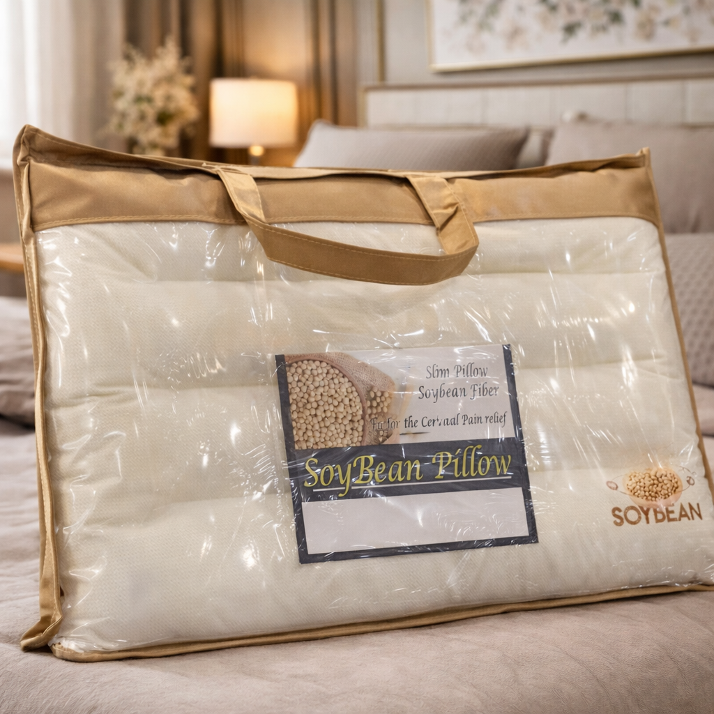 Soyabean Cervical Support Pillow - Advanced Orthopedic Neck Support with Organic Comfort