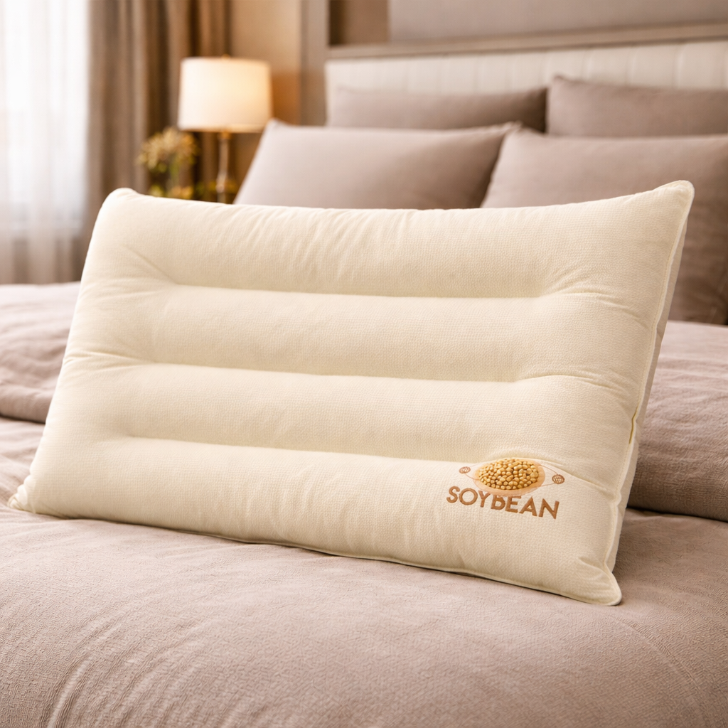 Soyabean Cervical Support Pillow - Advanced Orthopedic Neck Support with Organic Comfort