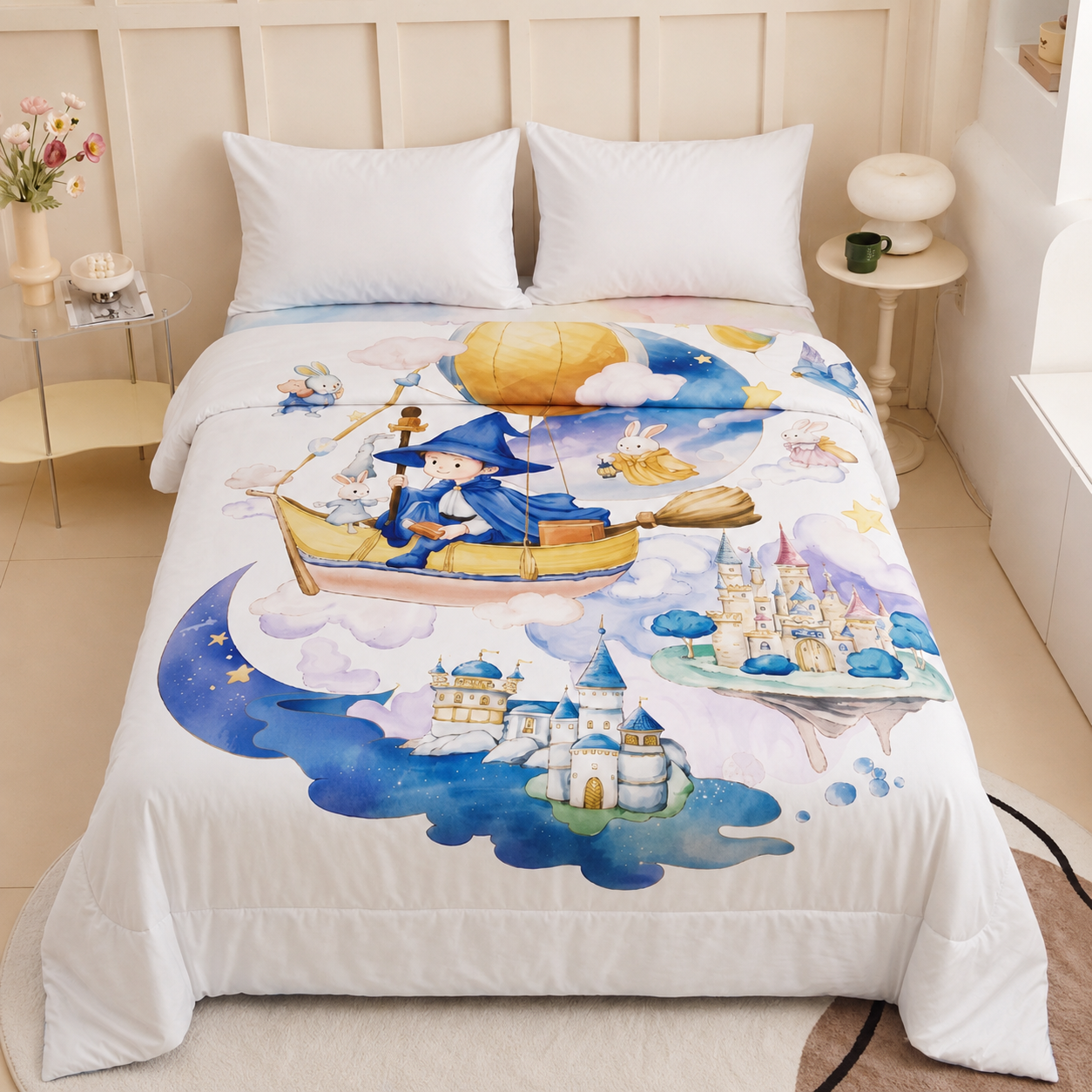 Kids Cartoon Print AC Comforter