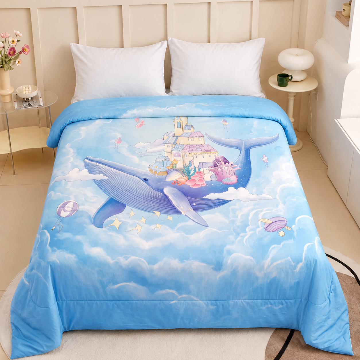 Kids Cartoon Print AC Comforter