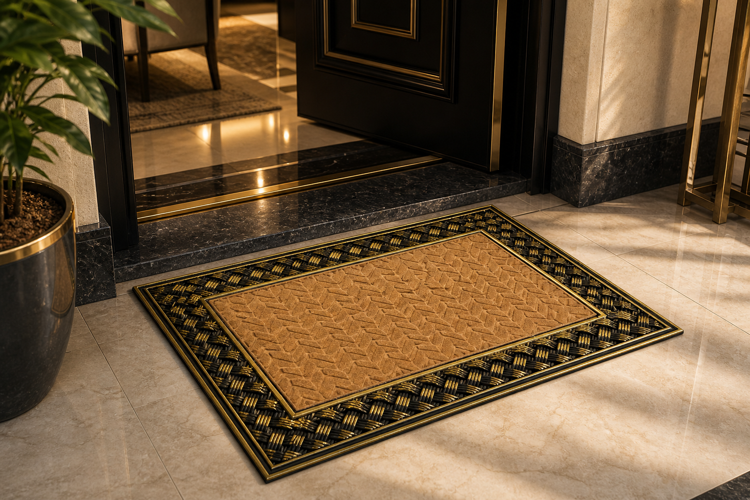 Antique Finish Coconut Husk Door Mats