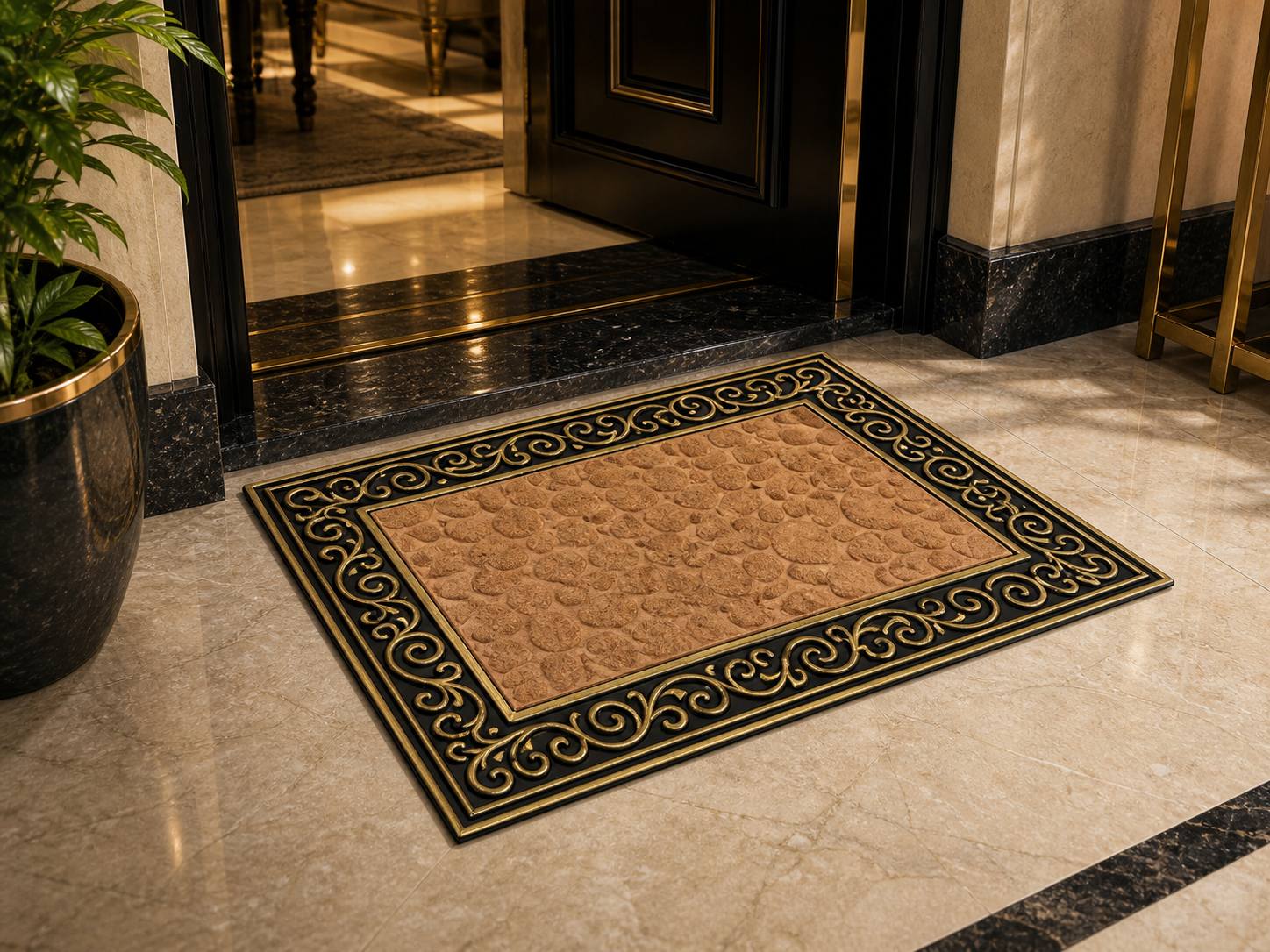 Antique Finish Coconut Husk Door Mats