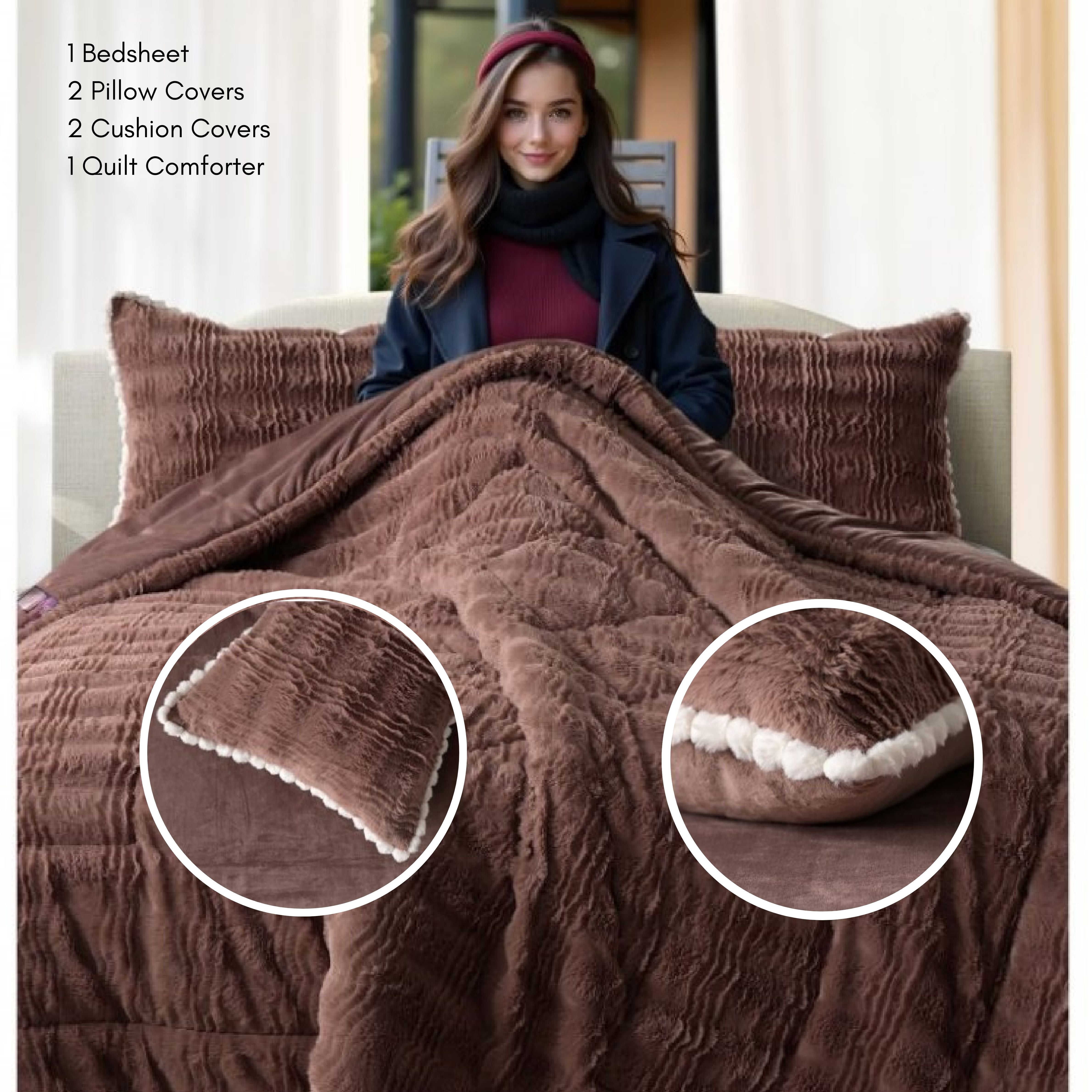 Marshmallow 6-Piece Winter Warm Bedding Set