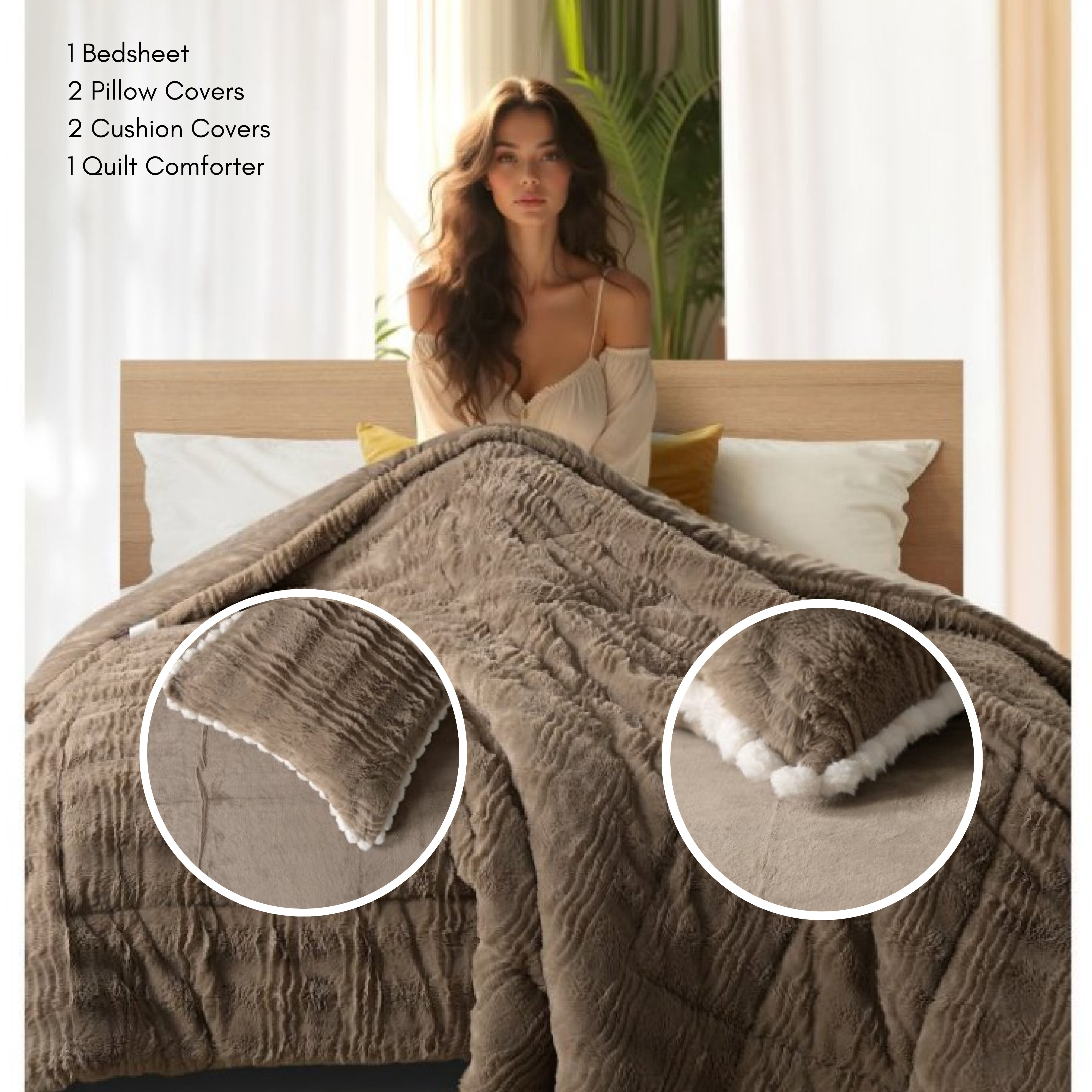 Marshmallow 6-Piece Winter Warm Bedding Set