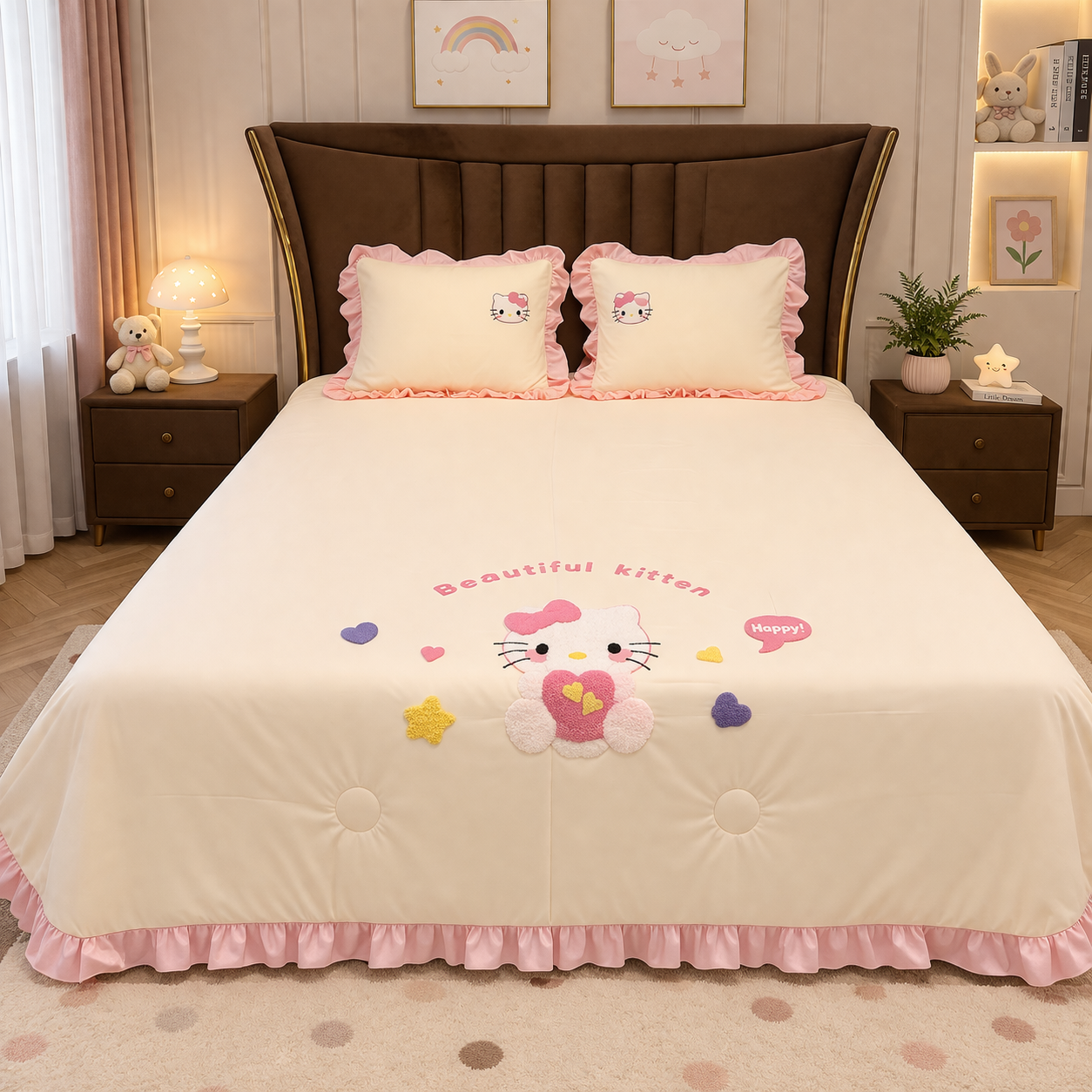 Ice Skin Cooling Kids Bedding Set - Pure Cotton King Size