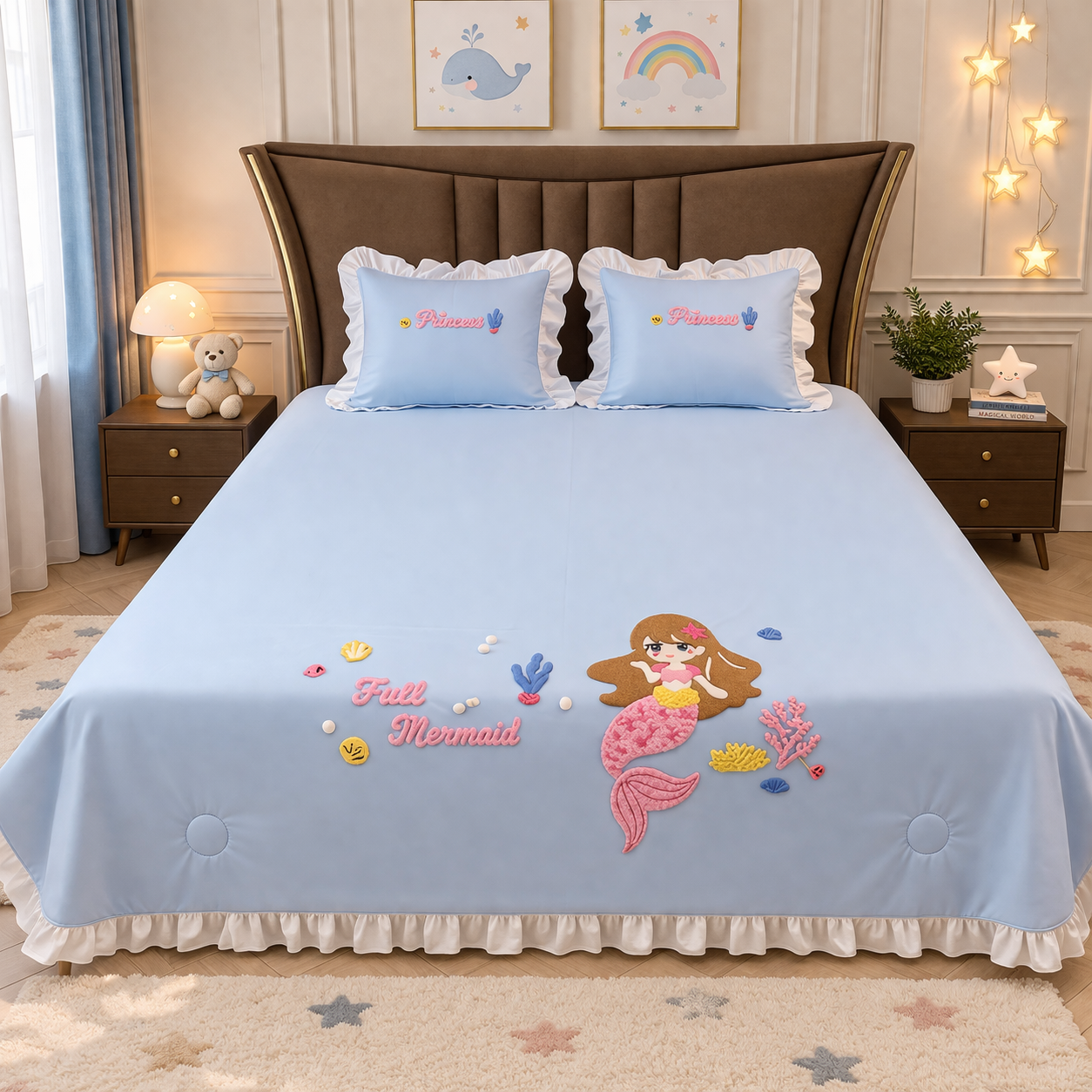 Ice Skin Cooling Kids Bedding Set - Pure Cotton King Size