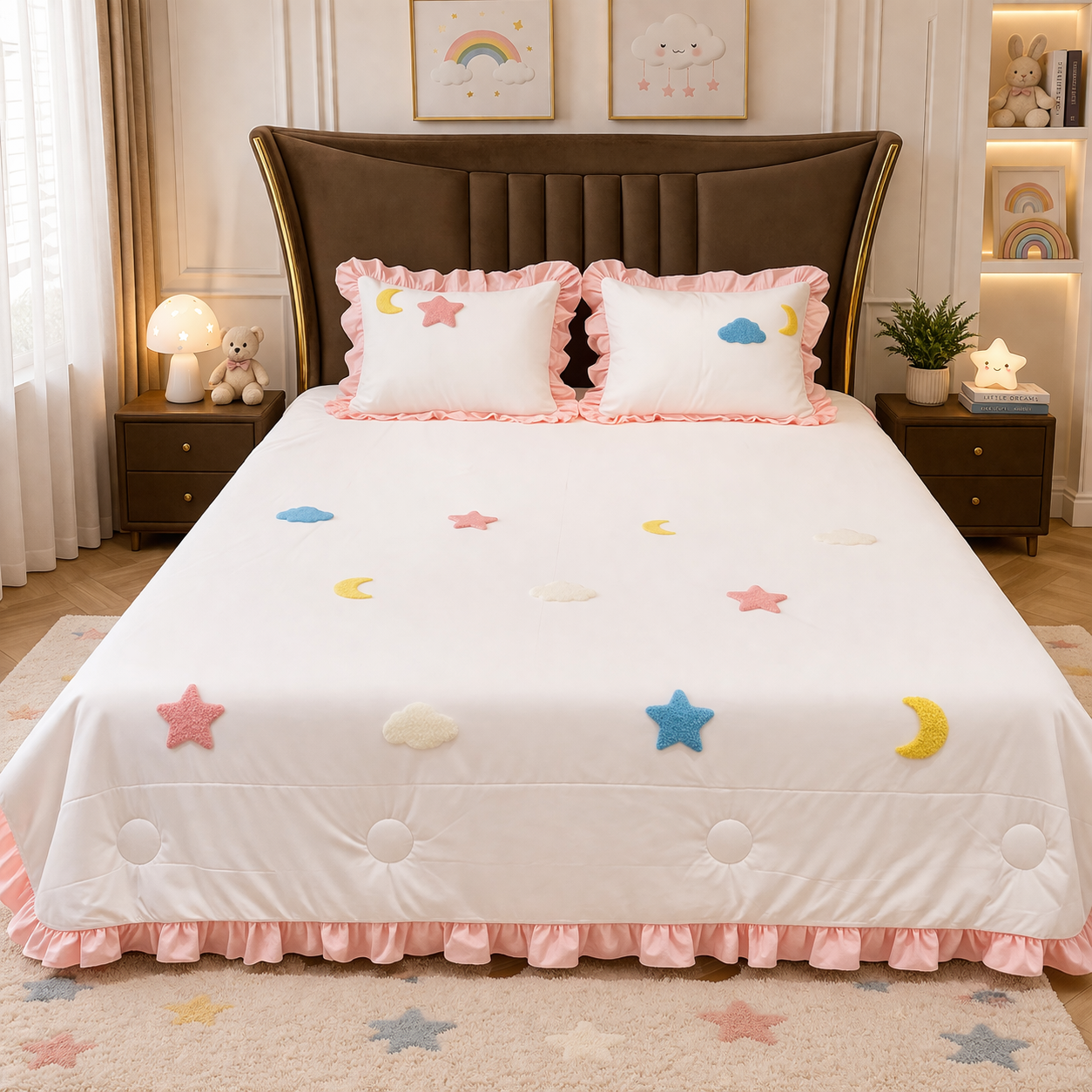 Ice Skin Cooling Kids Bedding Set - Pure Cotton King Size