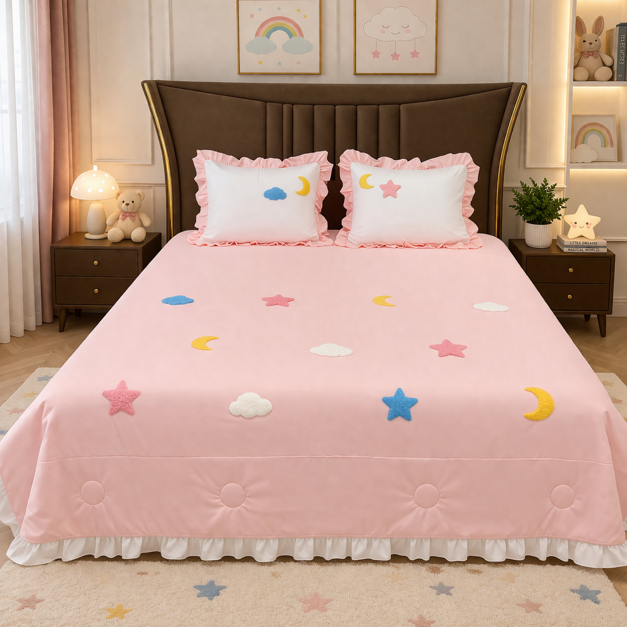 Ice Skin Cooling Kids Bedding Set - Pure Cotton King Size