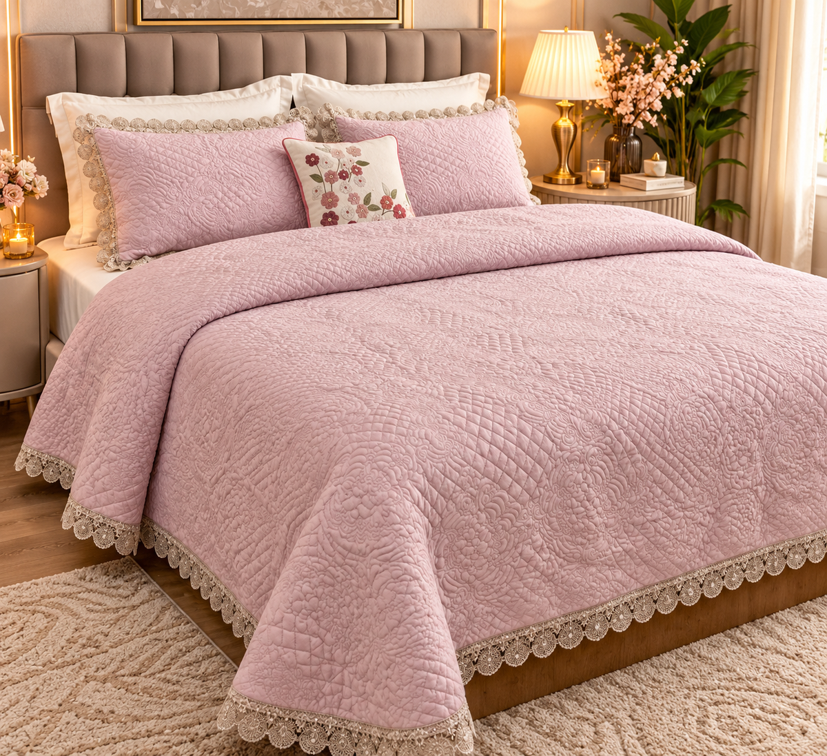 Morris Quilted Bedcover