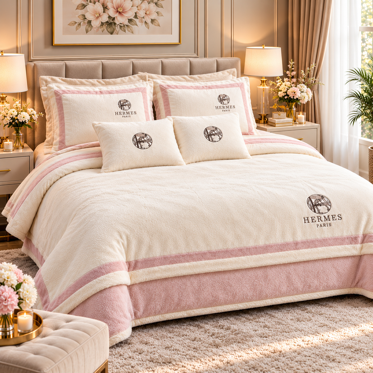 Super Warm Furry Quilt Set