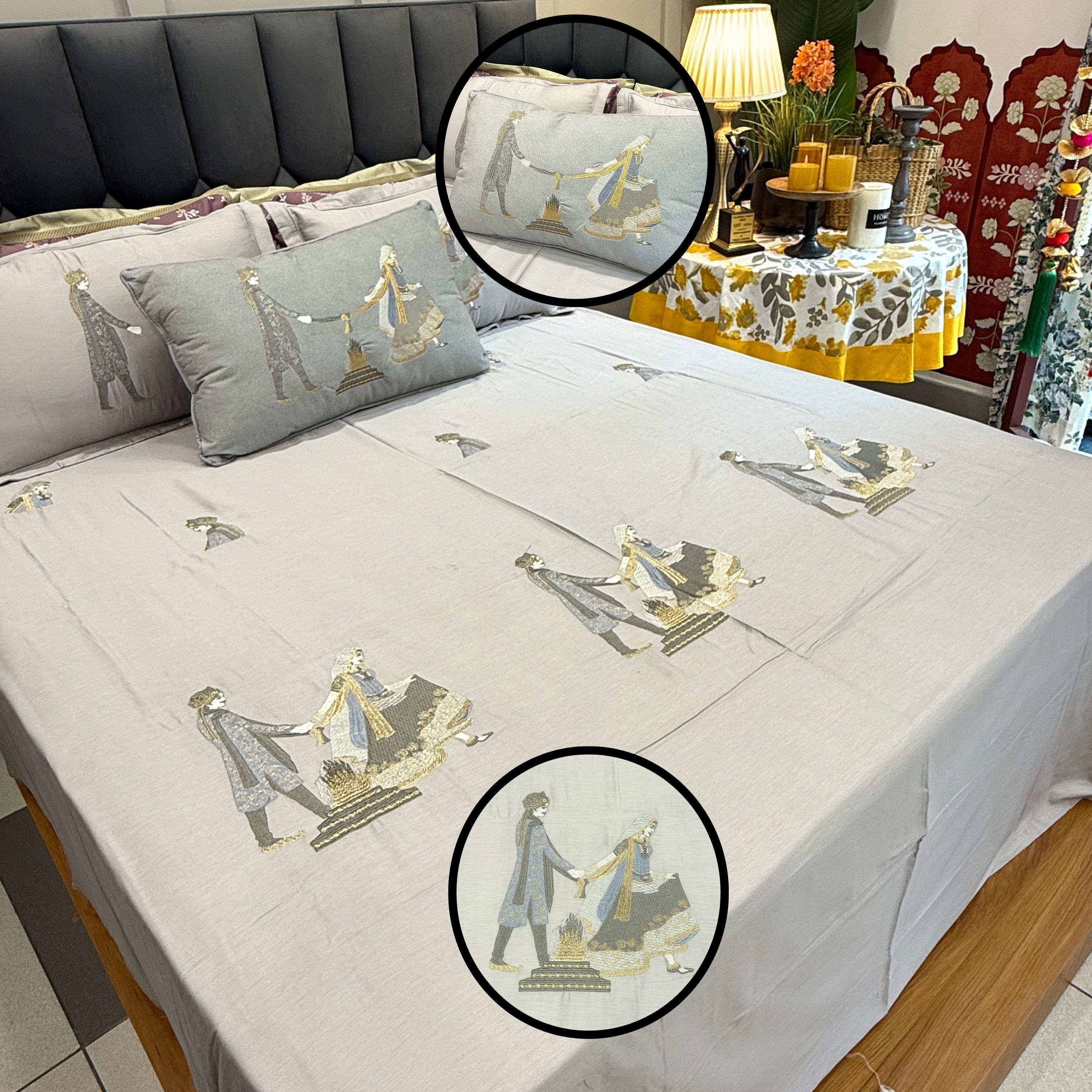 Indian Traditional Wedding Bed sheets