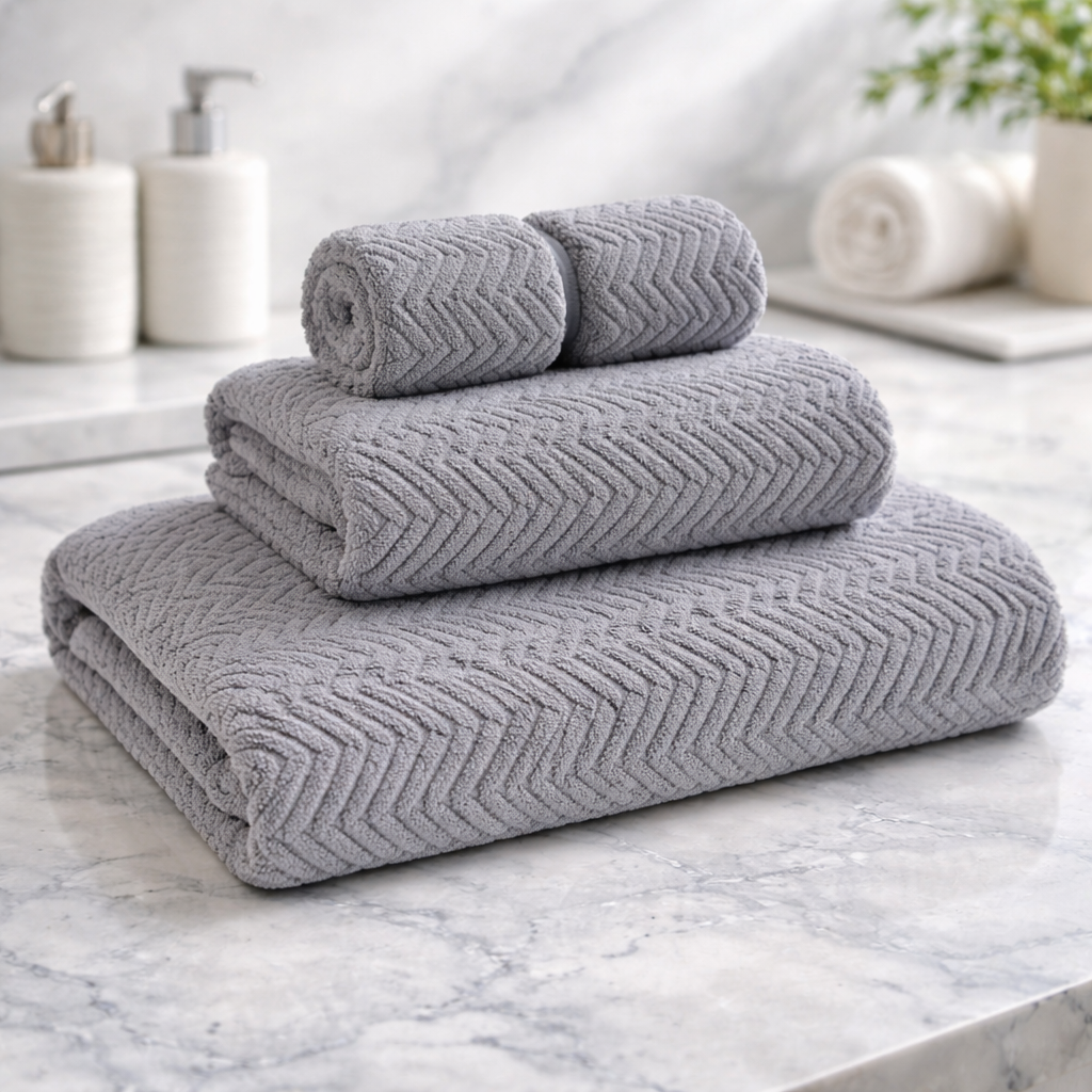 Premium Bamboo Towels – Ultra Soft, Quick-Dry & Antibacterial Luxury Bath Linen