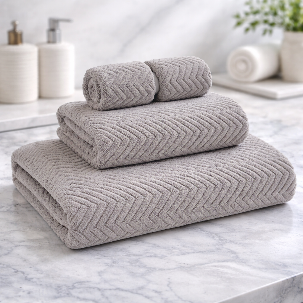 Premium Bamboo Towels – Ultra Soft, Quick-Dry & Antibacterial Luxury Bath Linen