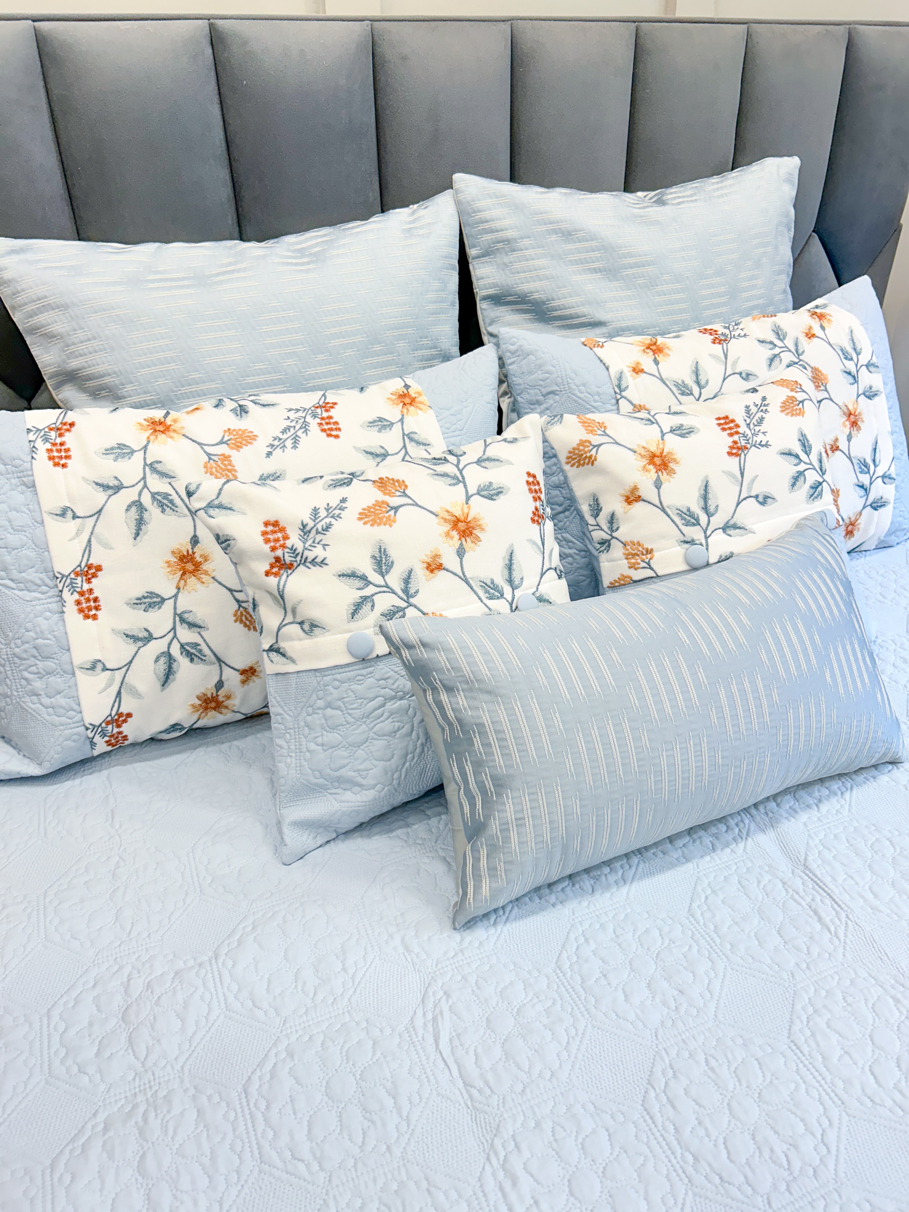 Royal Elegance 9-Piece King Size Jacquard Cotton Bedding Set