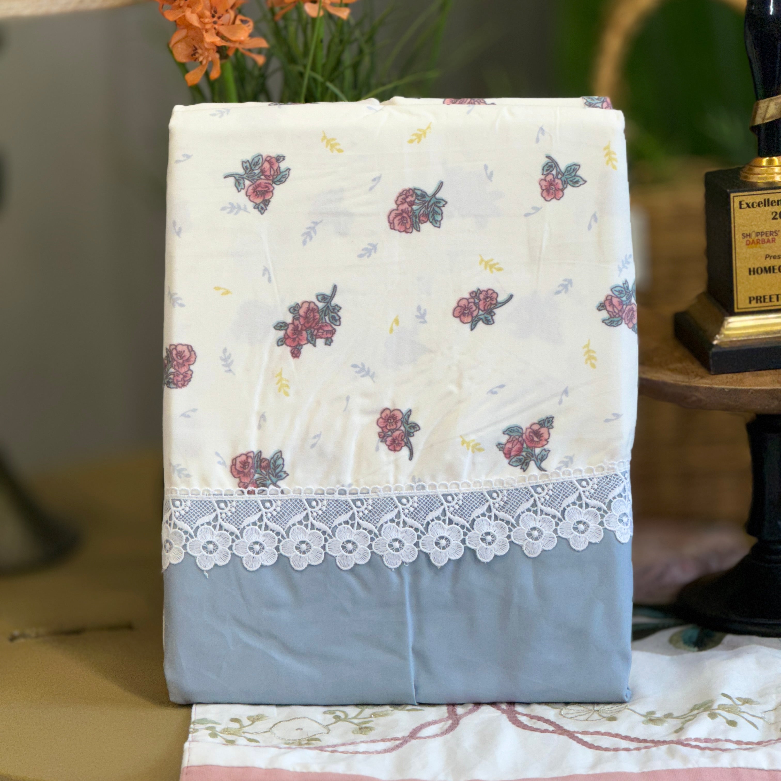 Super Soft Floral Print Bedsheet Set