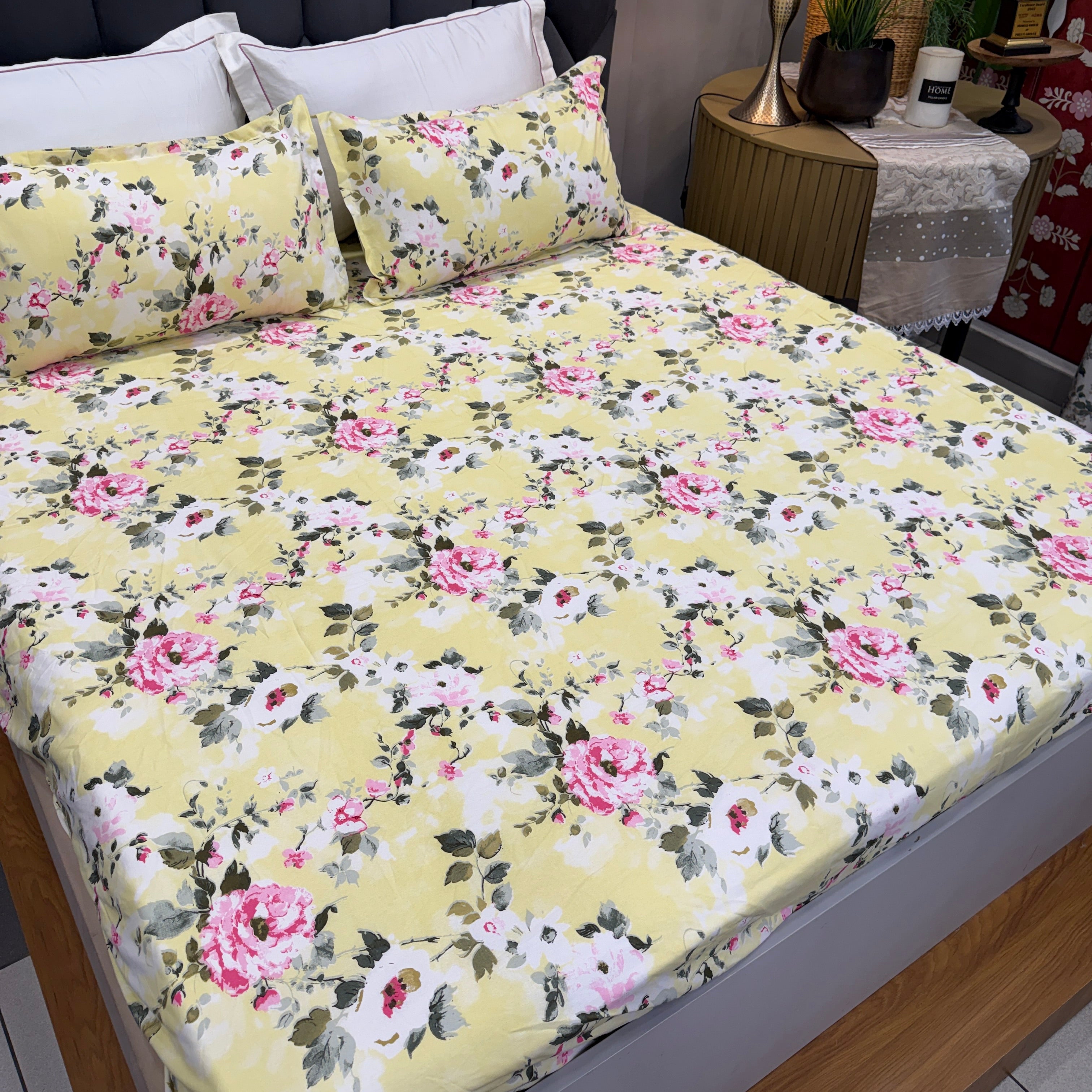 Victorian Floral Collection- Fitted Bedsheet OR Dohar