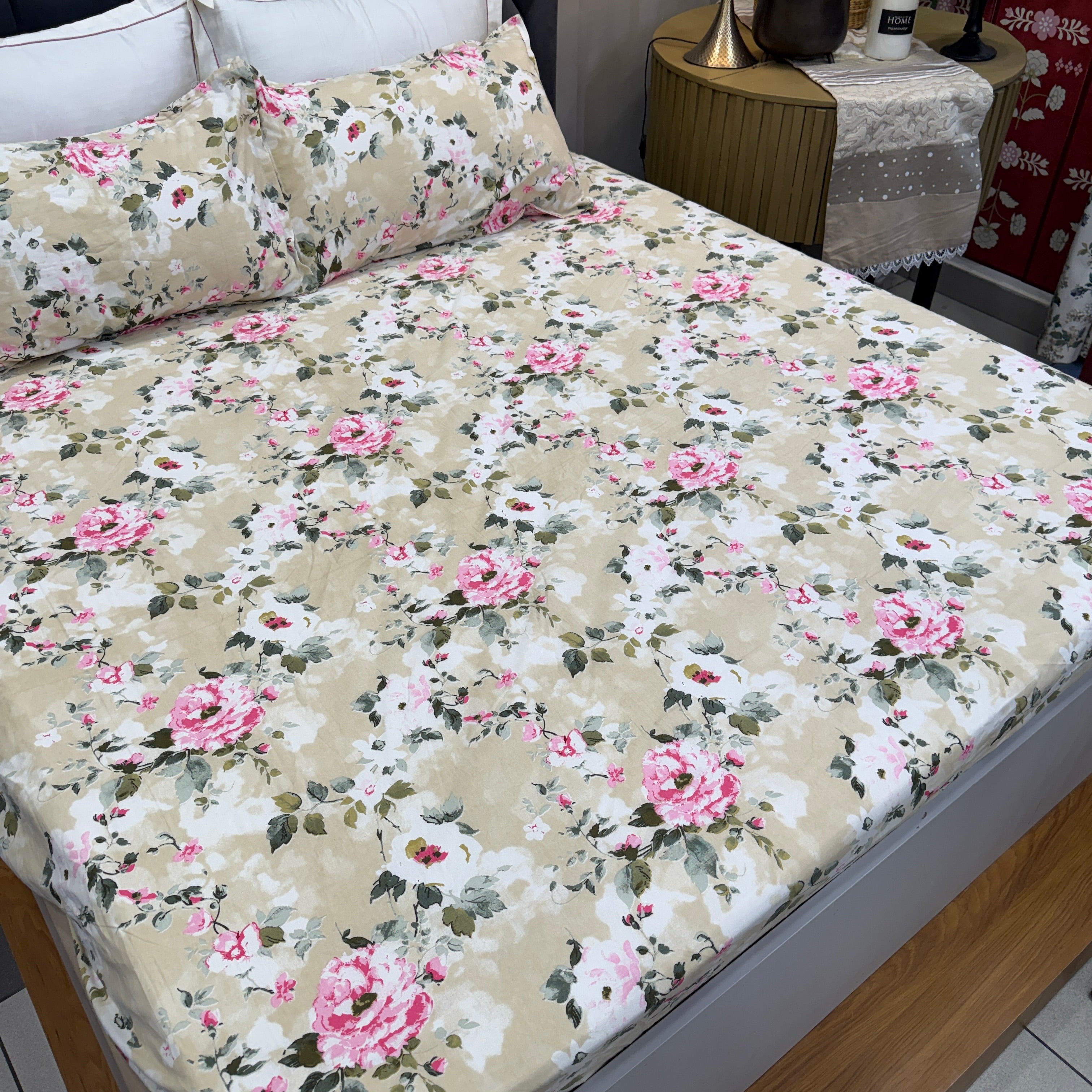 Victorian Floral Collection- Fitted Bedsheet OR Dohar