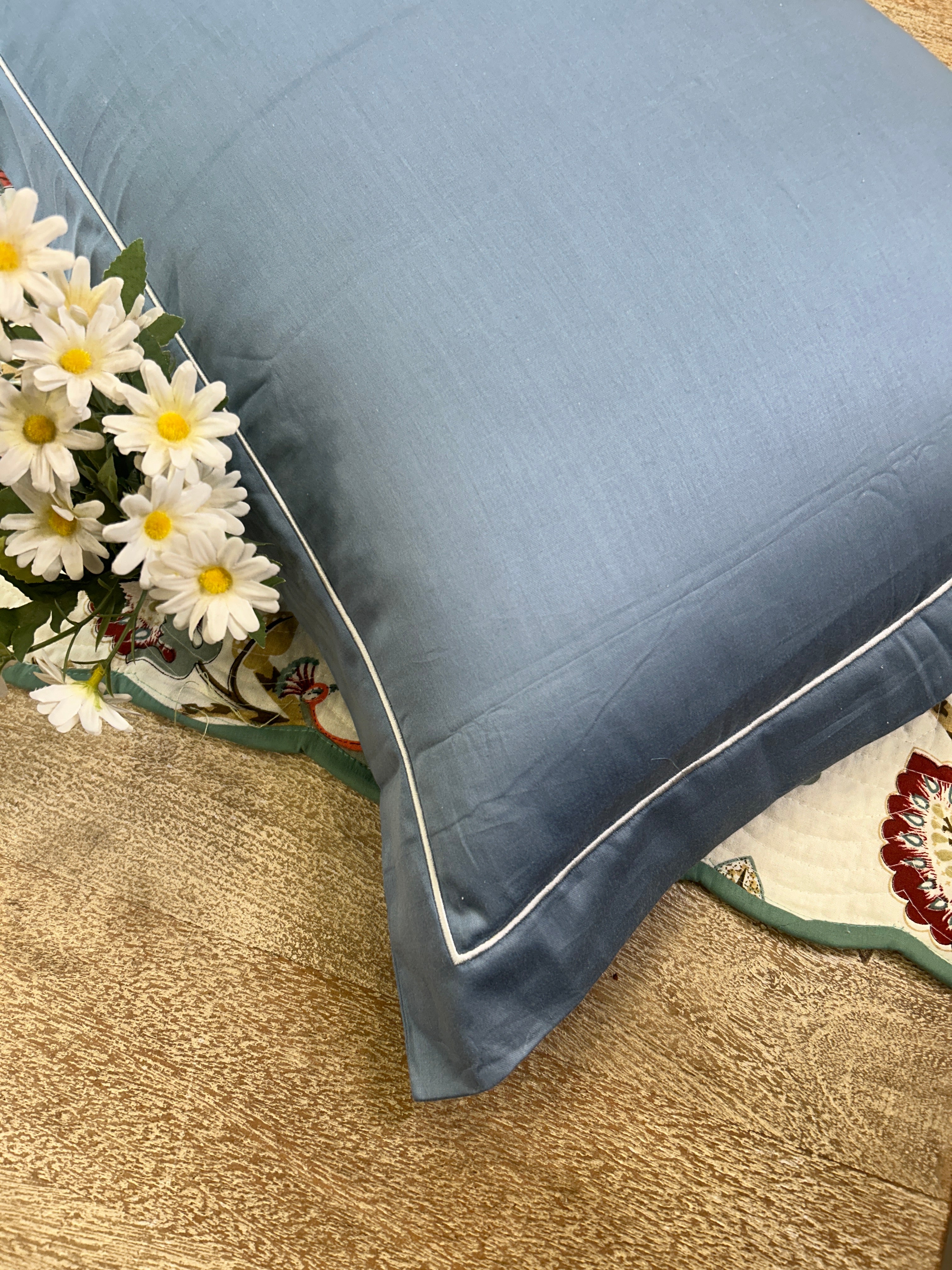 300 Thread Count Embroidered Pillow Covers