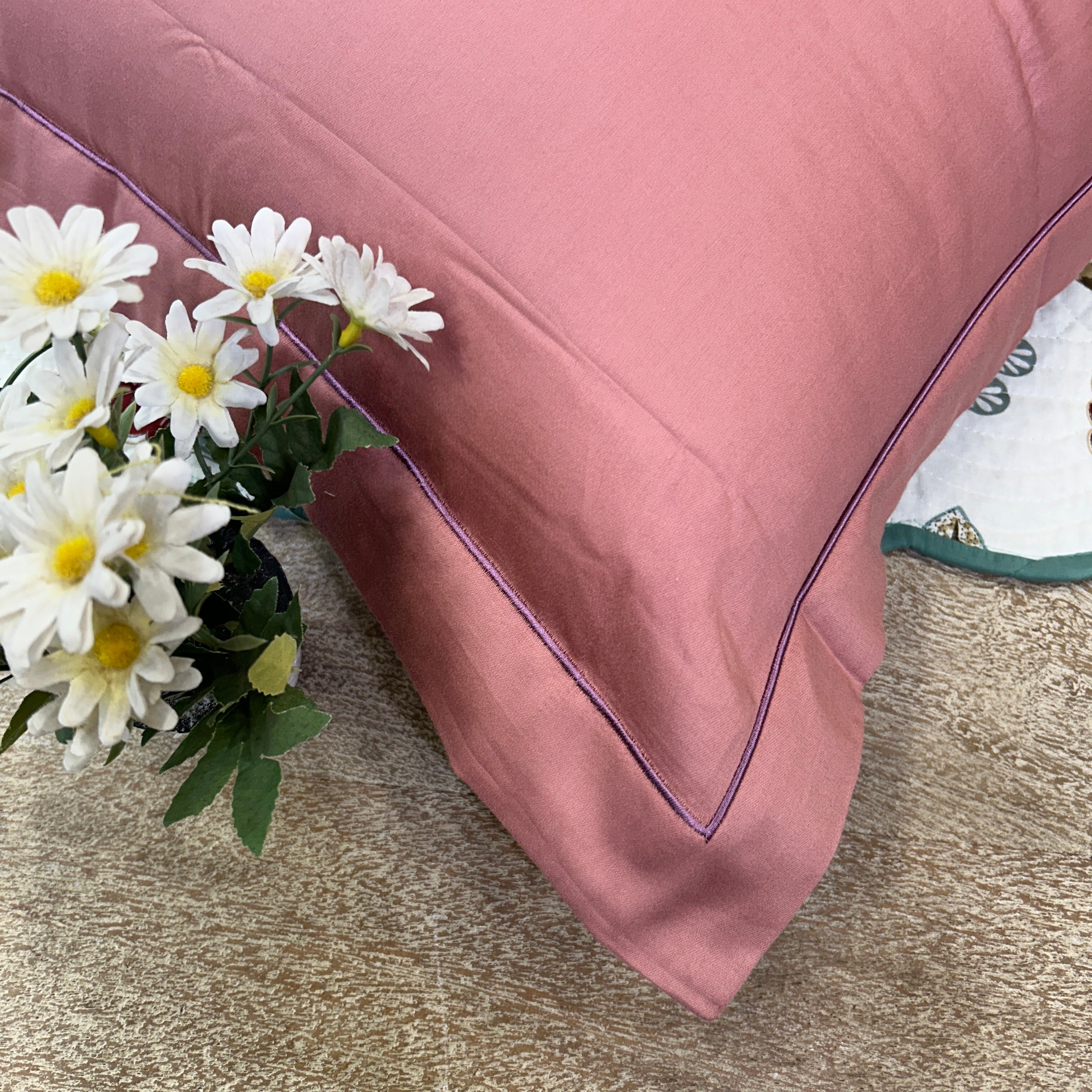 300 Thread Count Embroidered Pillow Covers