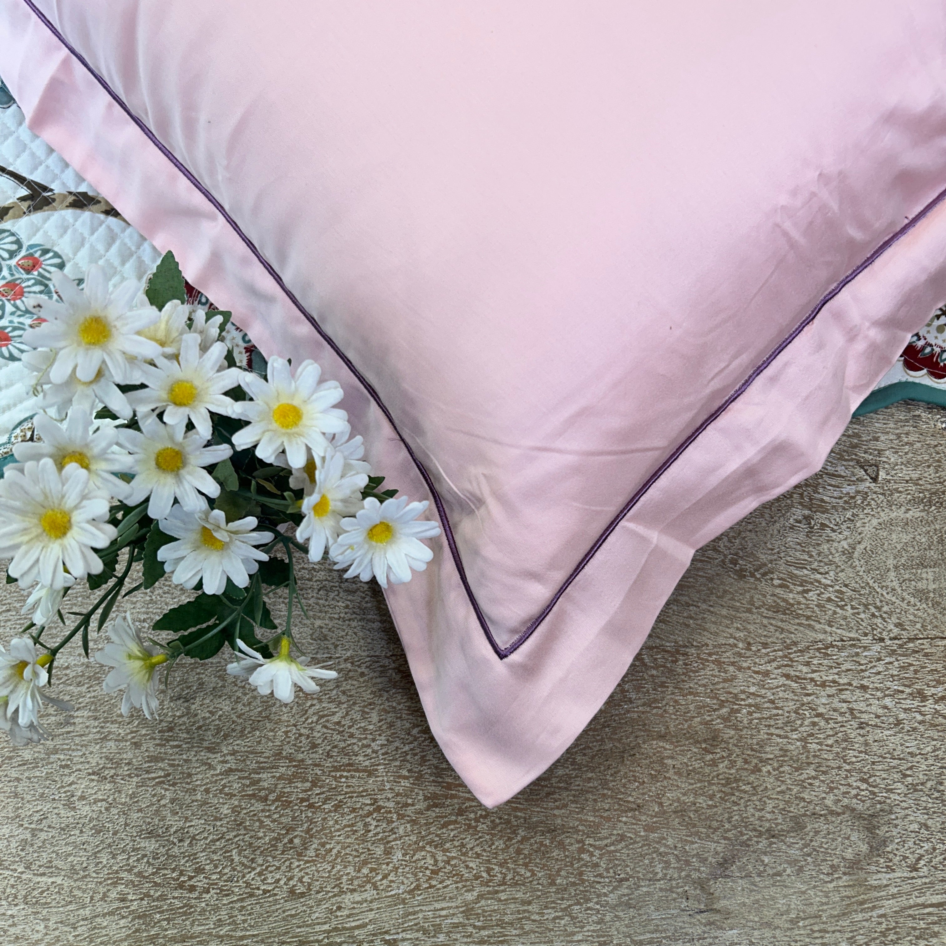 300 Thread Count Embroidered Pillow Covers