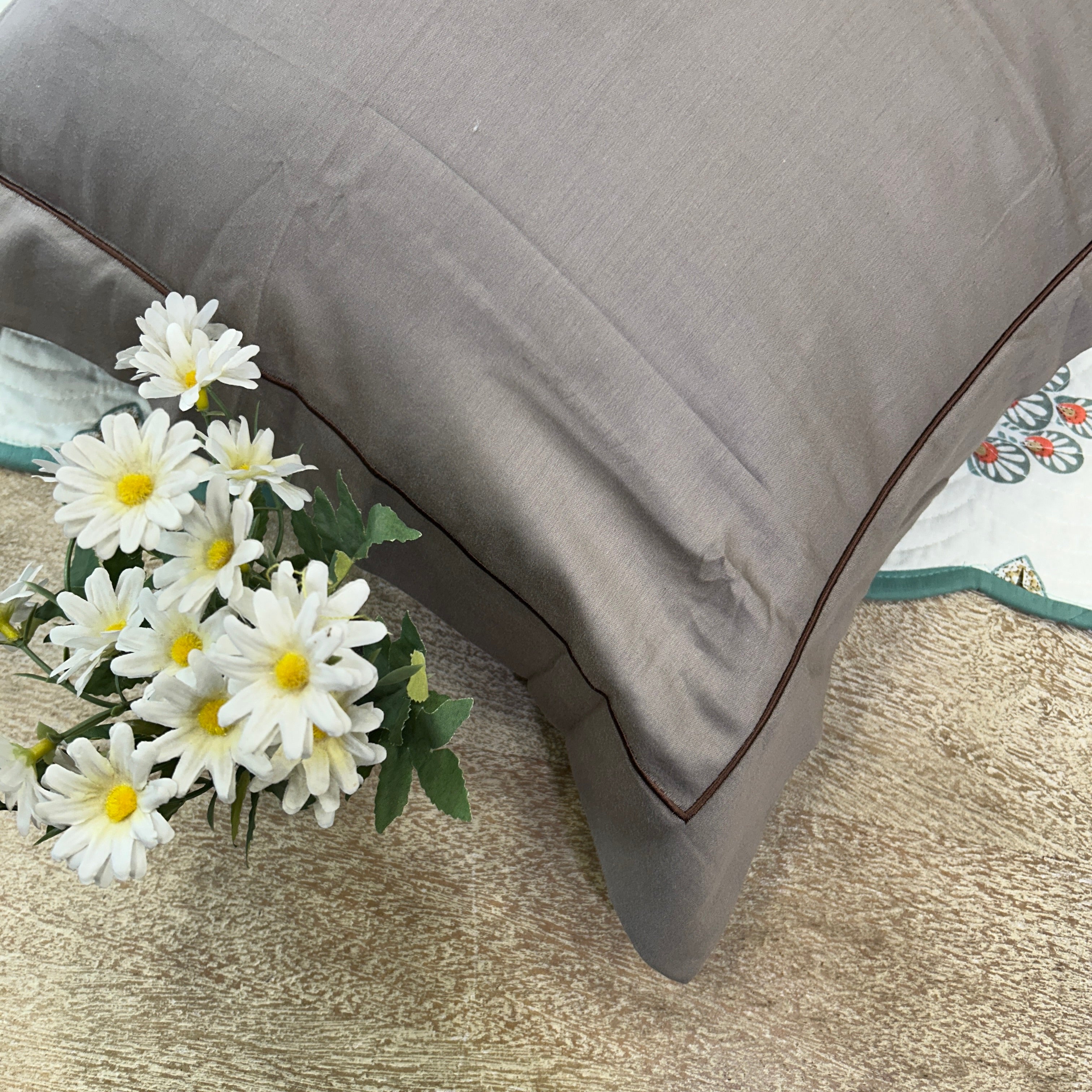 300 Thread Count Embroidered Pillow Covers