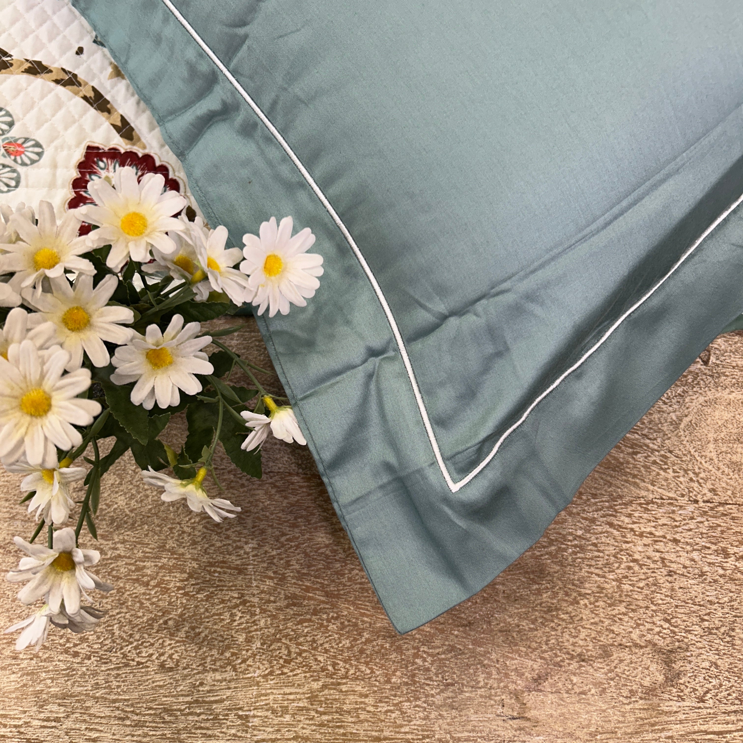 300 Thread Count Embroidered Pillow Covers
