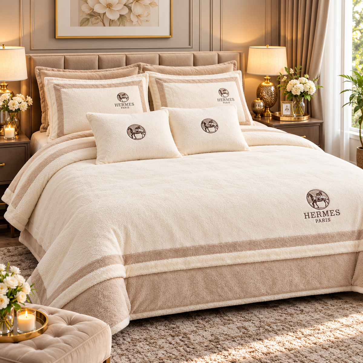 Super Warm Furry Quilt Set