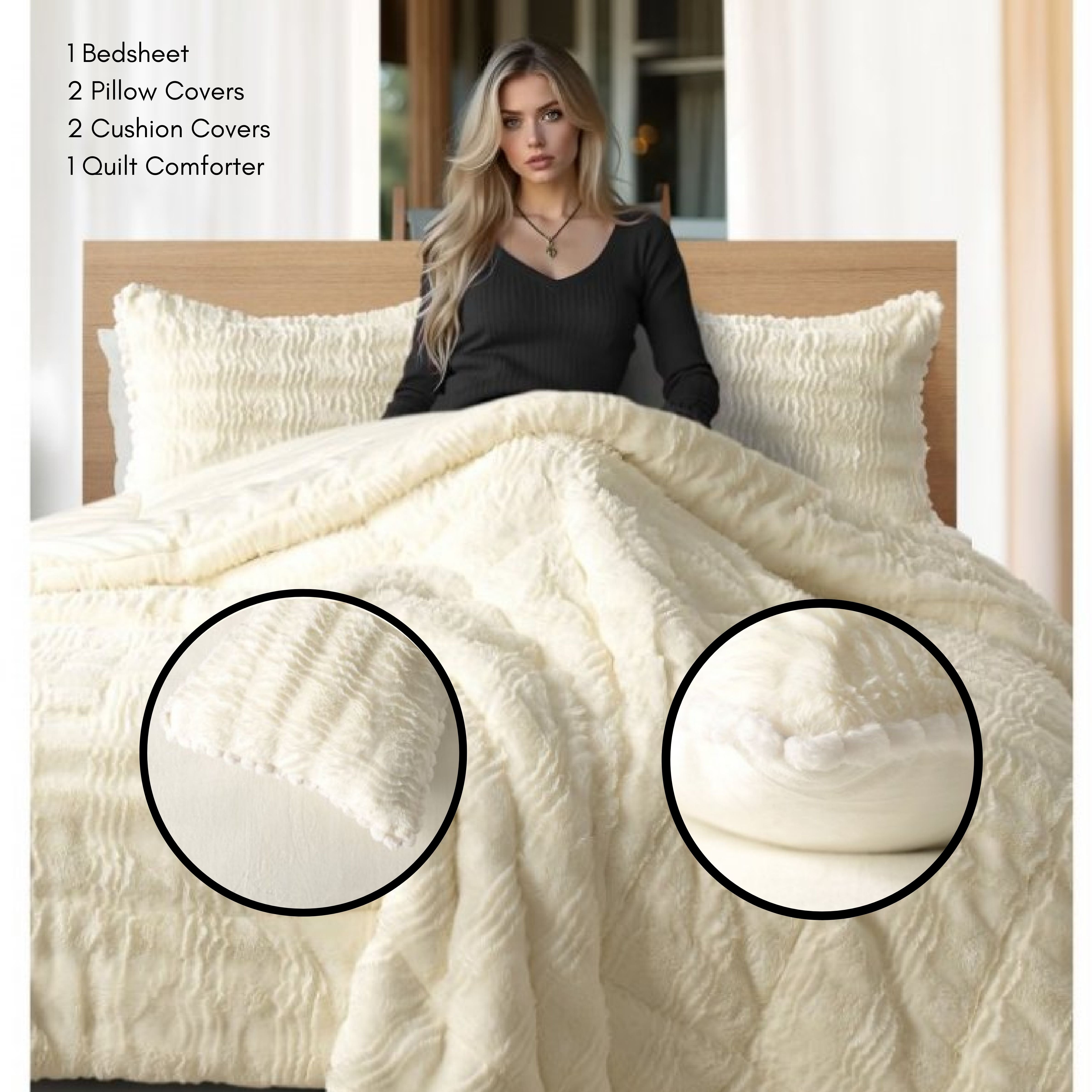 Marshmallow 6-Piece Winter Warm Bedding Set