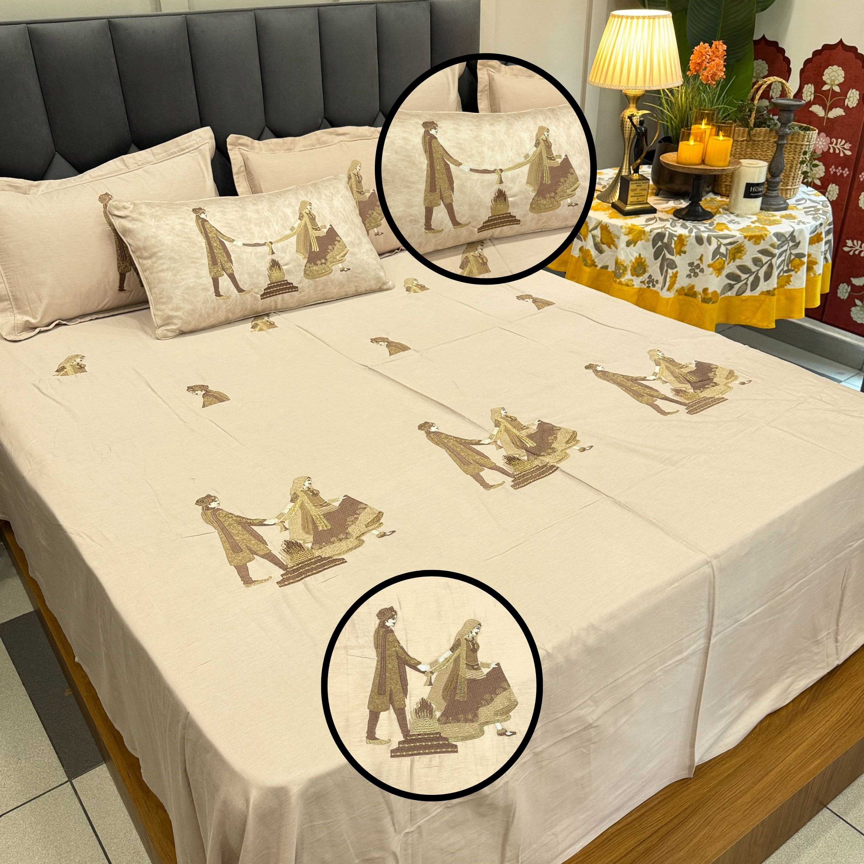 Indian Traditional Wedding Bed sheets