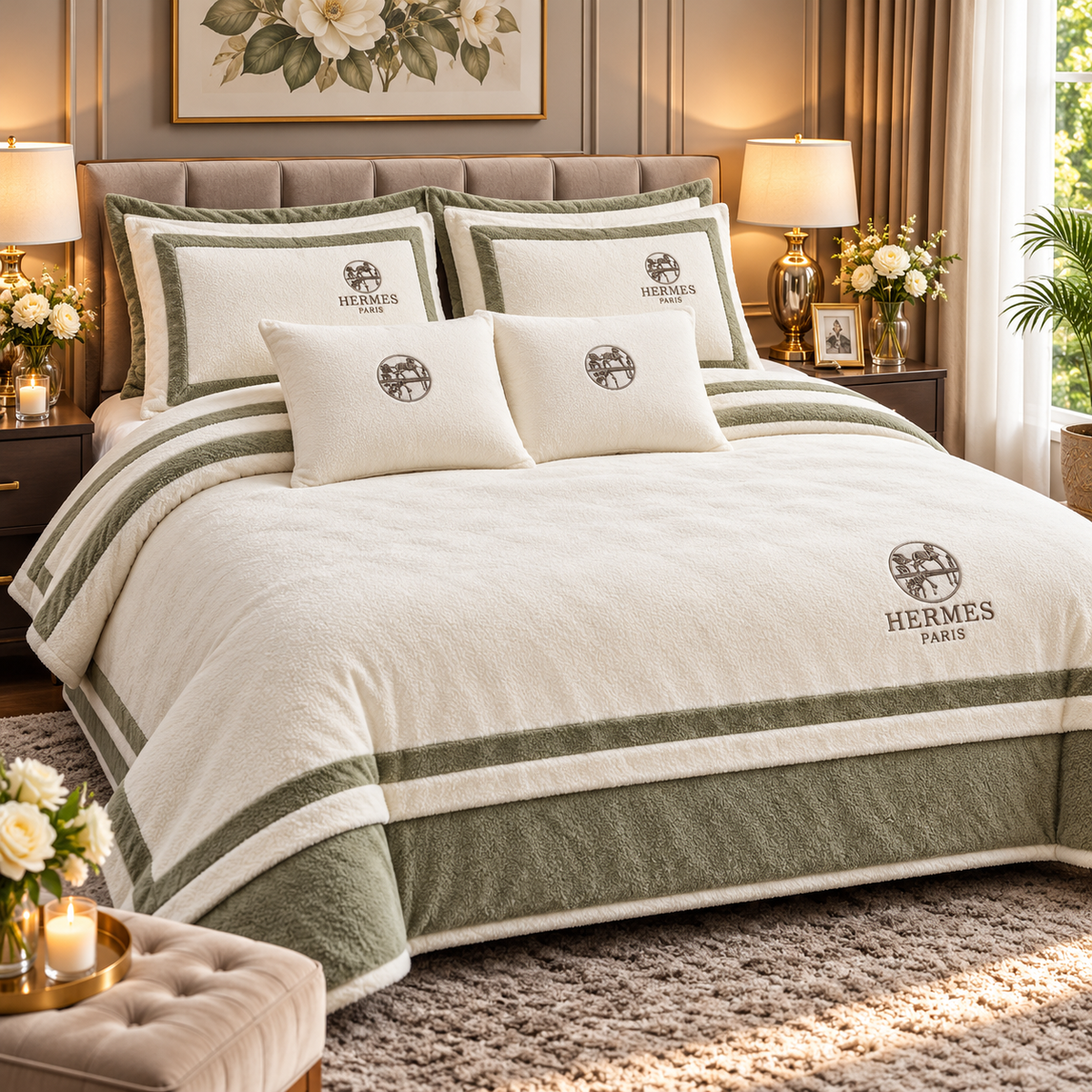 Super Warm Furry Quilt Set