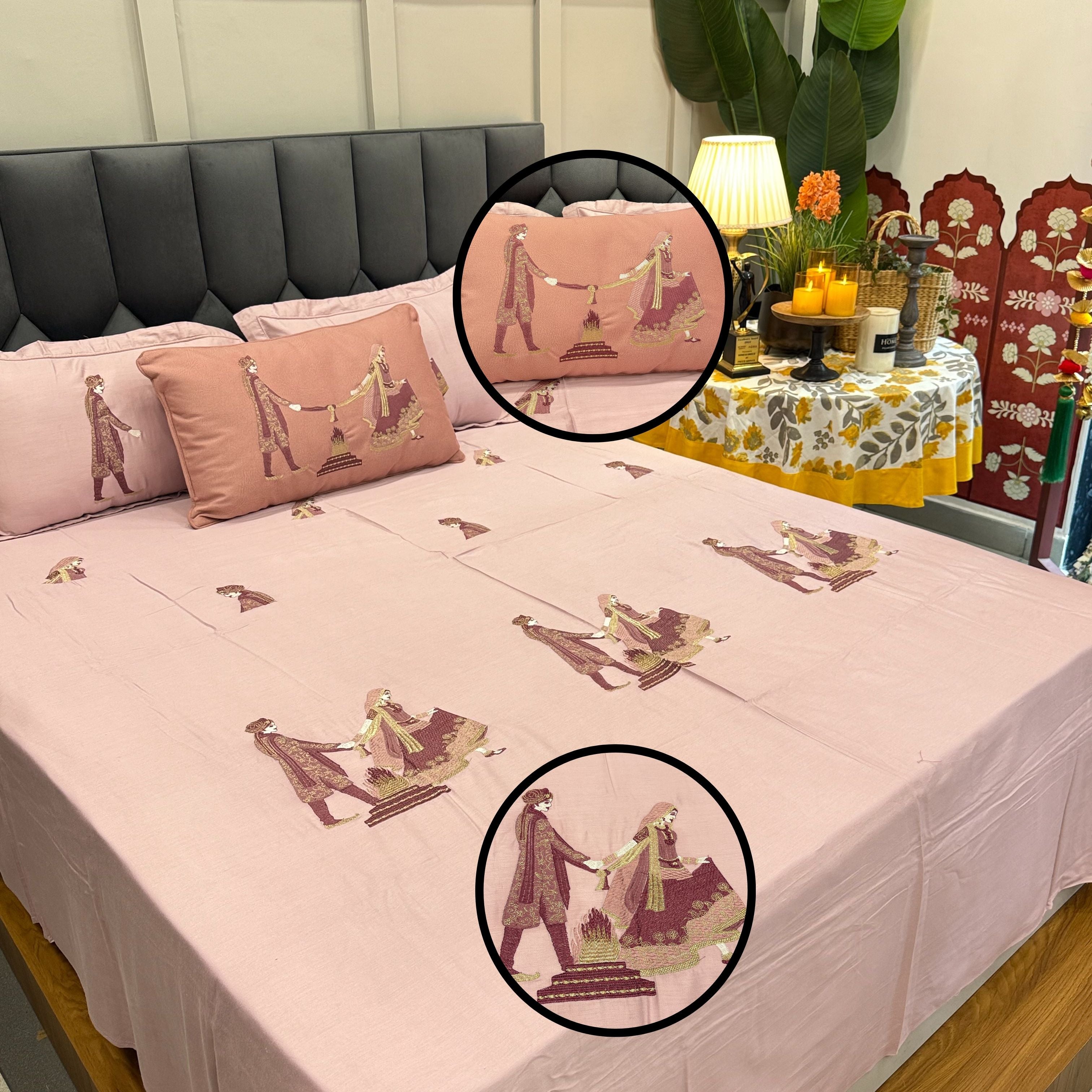 Indian Traditional Wedding Bed sheets